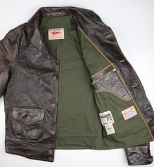 Thedi Markos Button-Up Shawl Collar Jacket, size Small, Espresso Toscano Buffalo