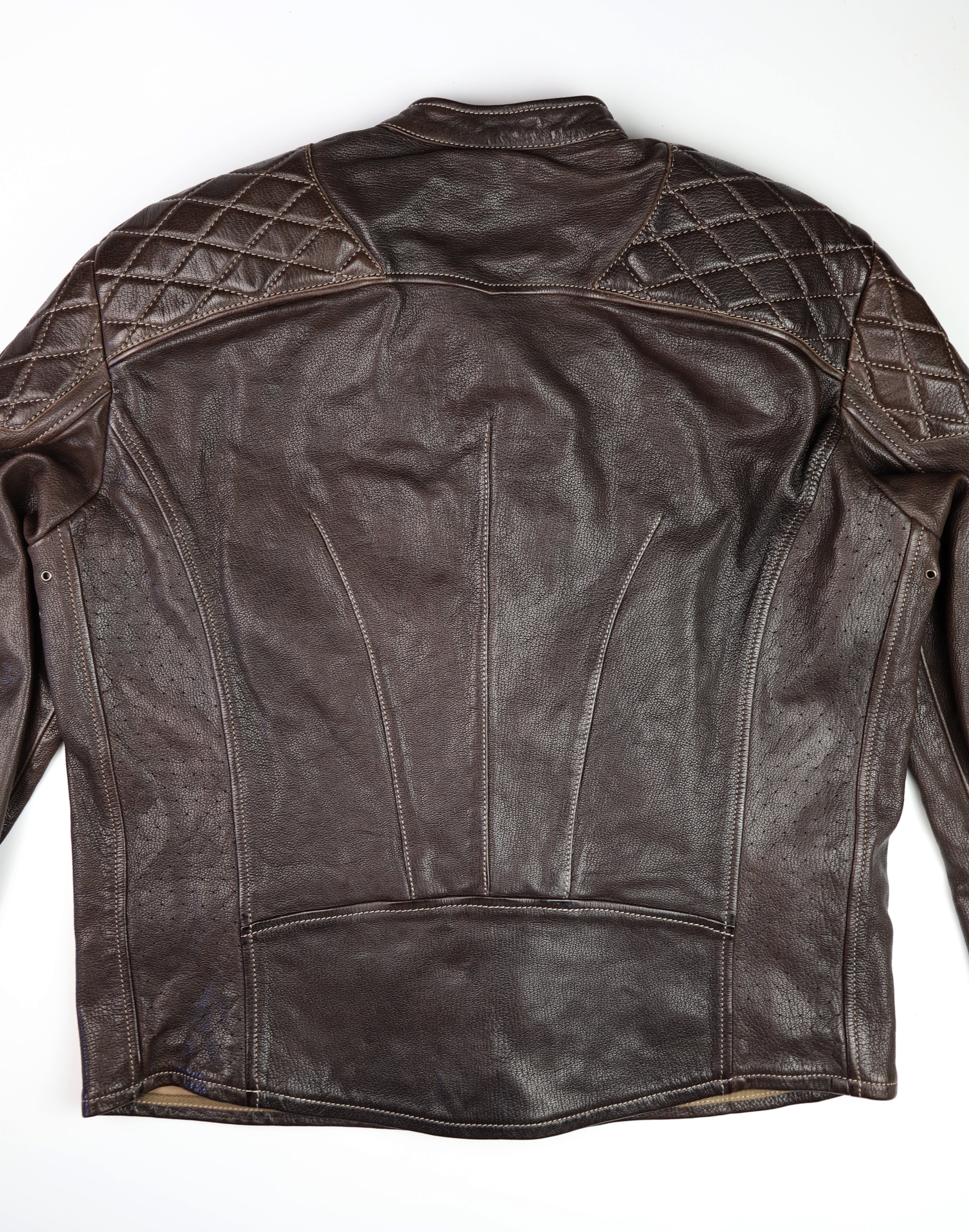 Thedi Maximos Cafe Racer, size 2XL, Brown Calabria Goatskin
