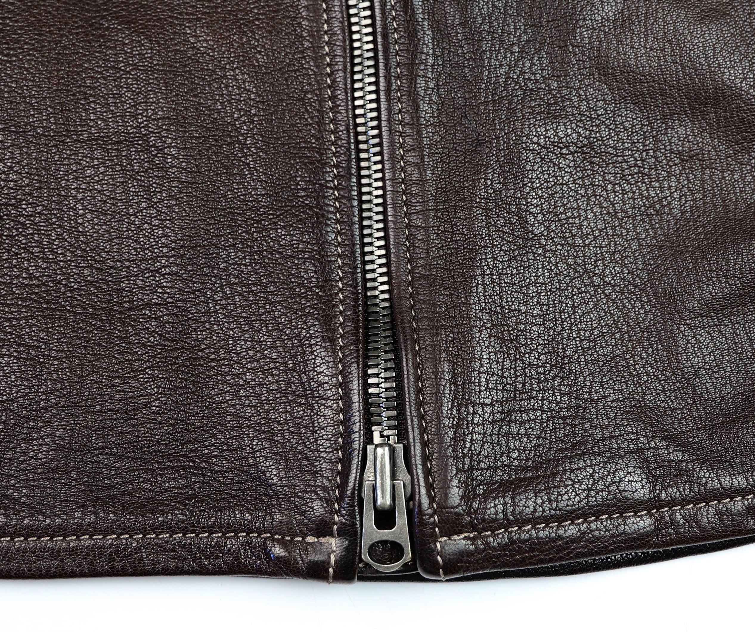 Thedi Maximos Cafe Racer, size 2XL, Brown Calabria Goatskin