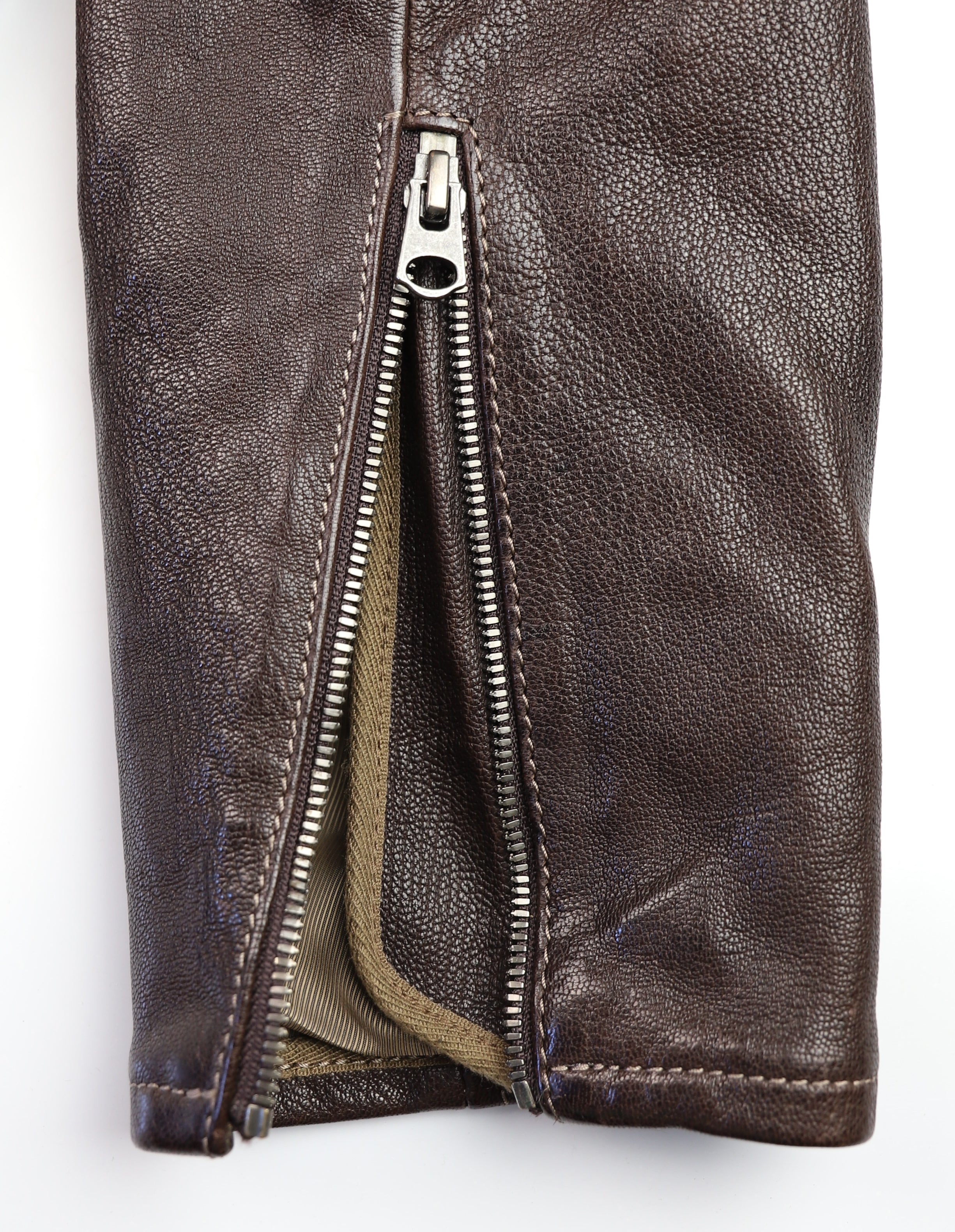 Thedi Maximos Cafe Racer, size 2XL, Brown Calabria Goatskin