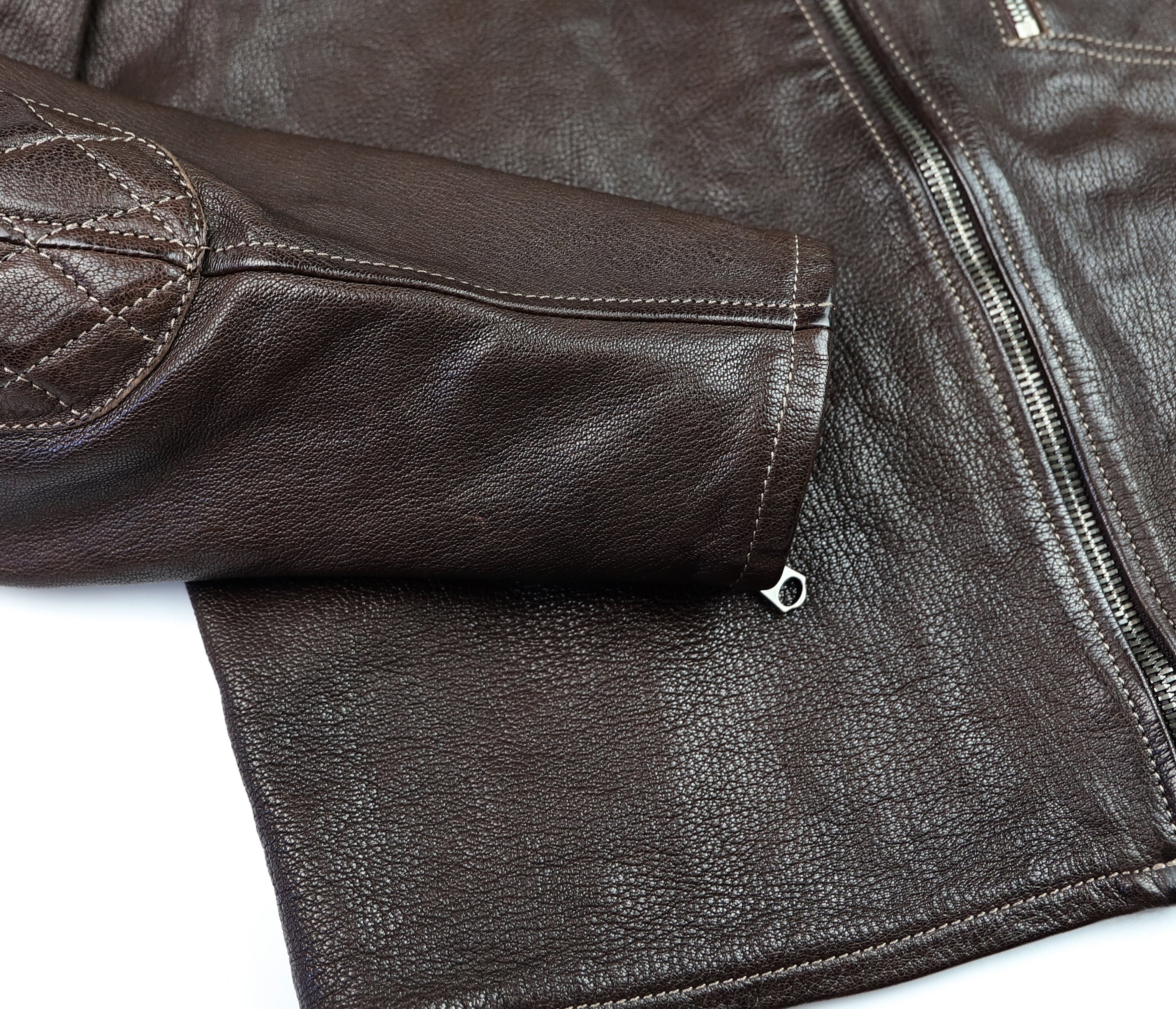 Thedi Maximos Cafe Racer, size 2XL, Brown Calabria Goatskin