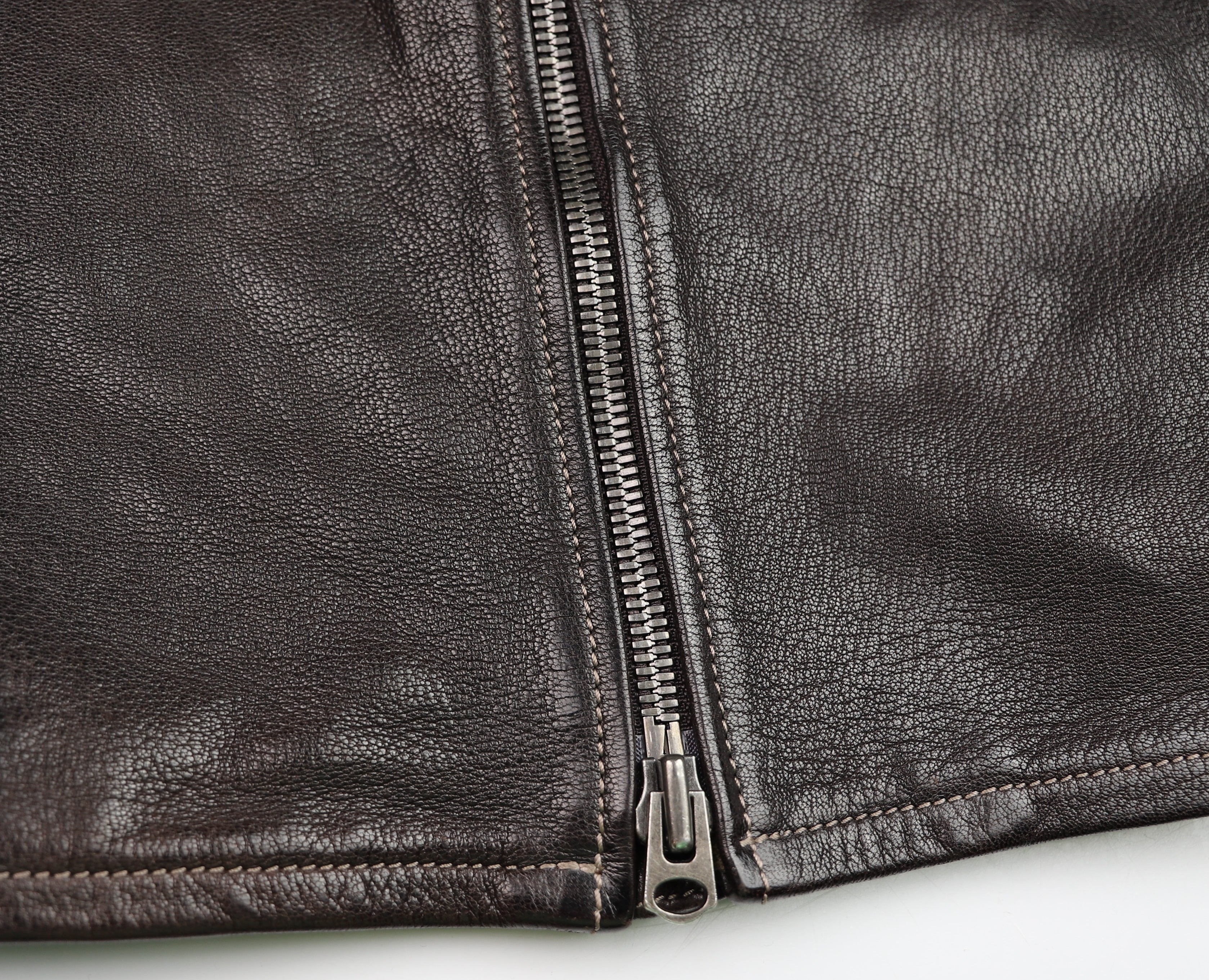 Thedi Maximos Cafe Racer, size XL/Long, Brown Calabria Goatskin, Like New