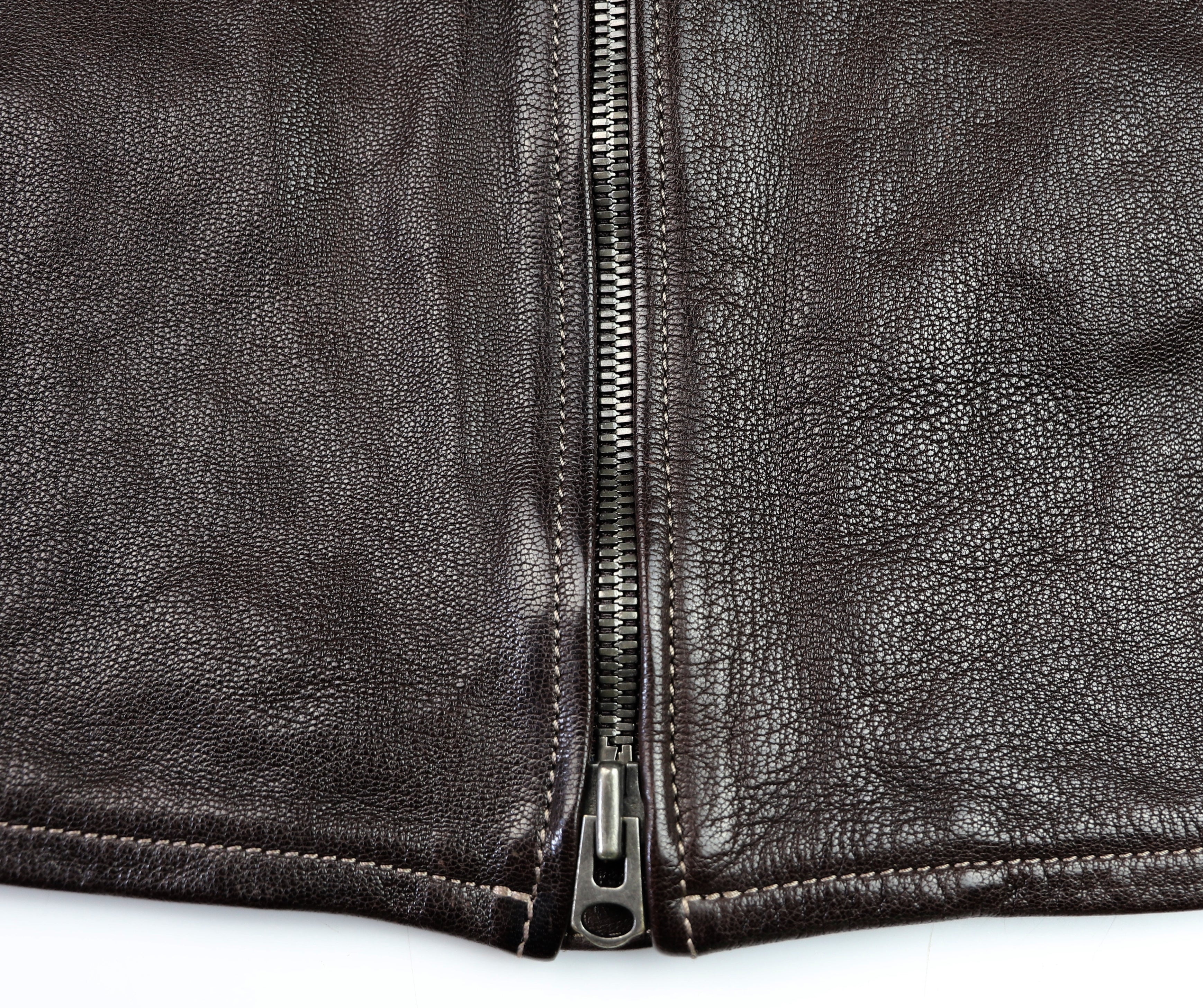 Thedi Maximos Cafe Racer, size Medium, Brown Calabria Goatskin