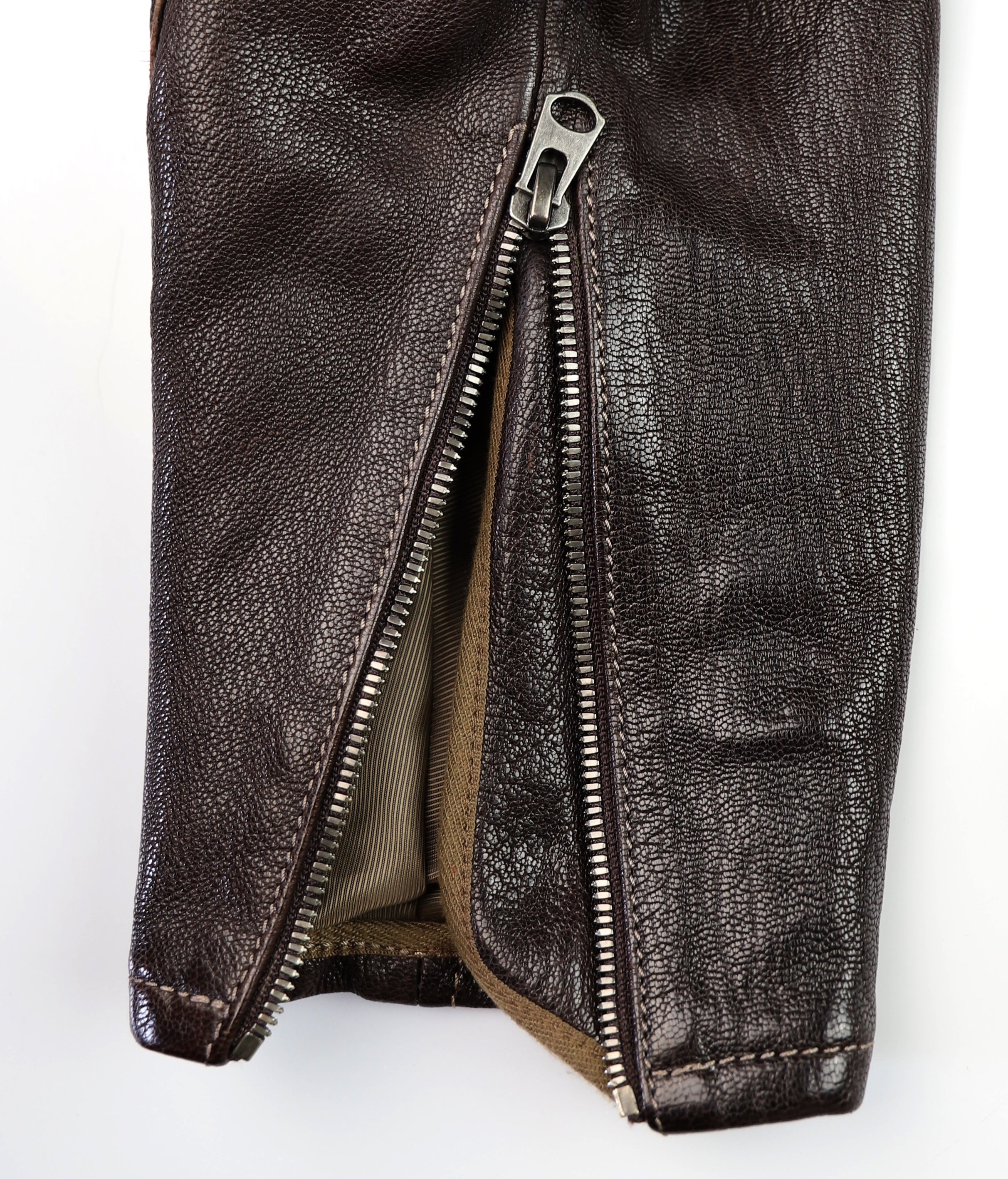 Thedi Maximos Cafe Racer, size Medium, Brown Calabria Goatskin
