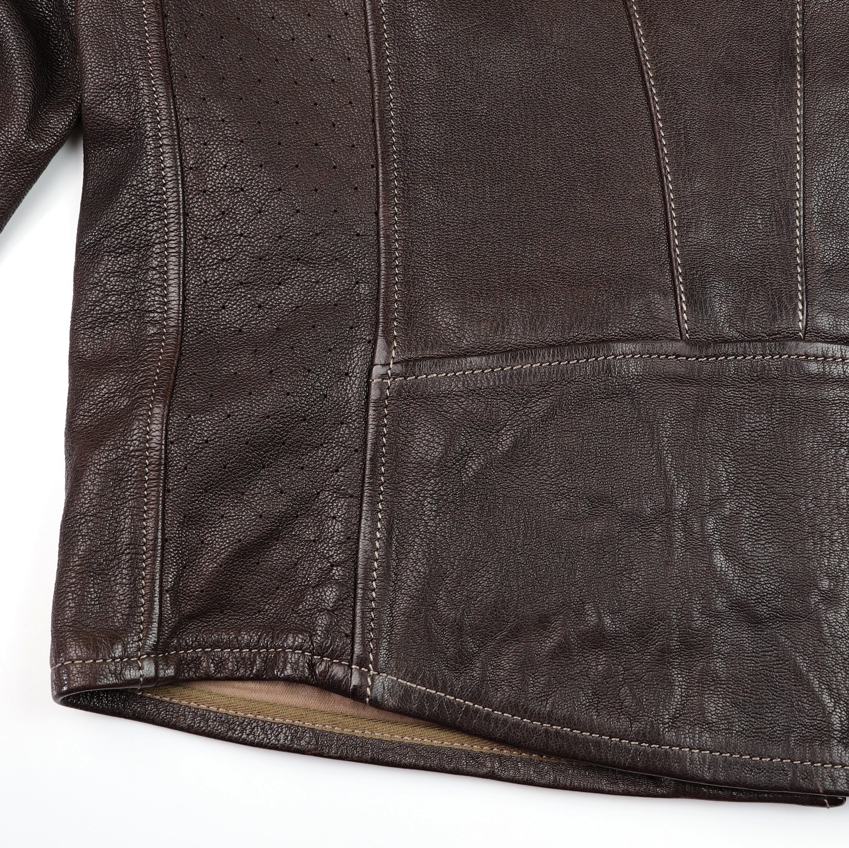 Thedi Maximos Cafe Racer, size XL, Brown Calabria Goatskin