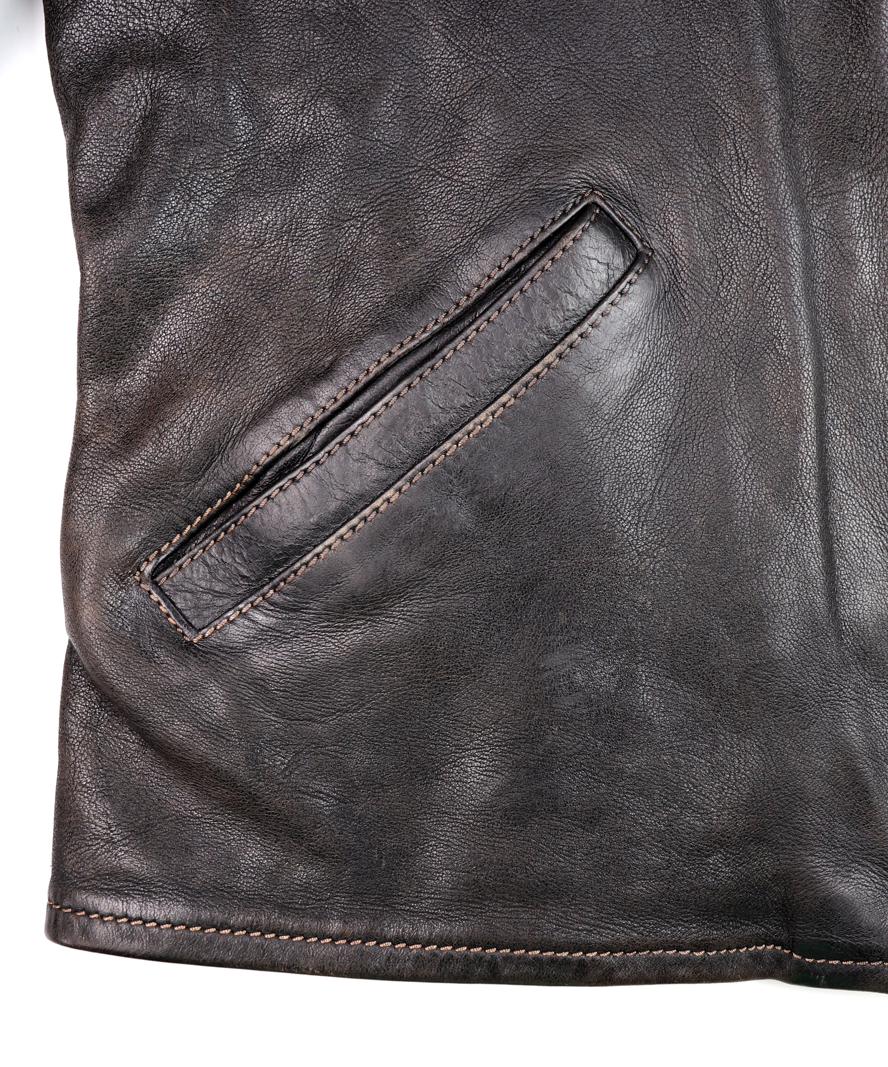 Thedi Memphis Jacket, size 2XL , Black Teacore Bruciato Horsehide