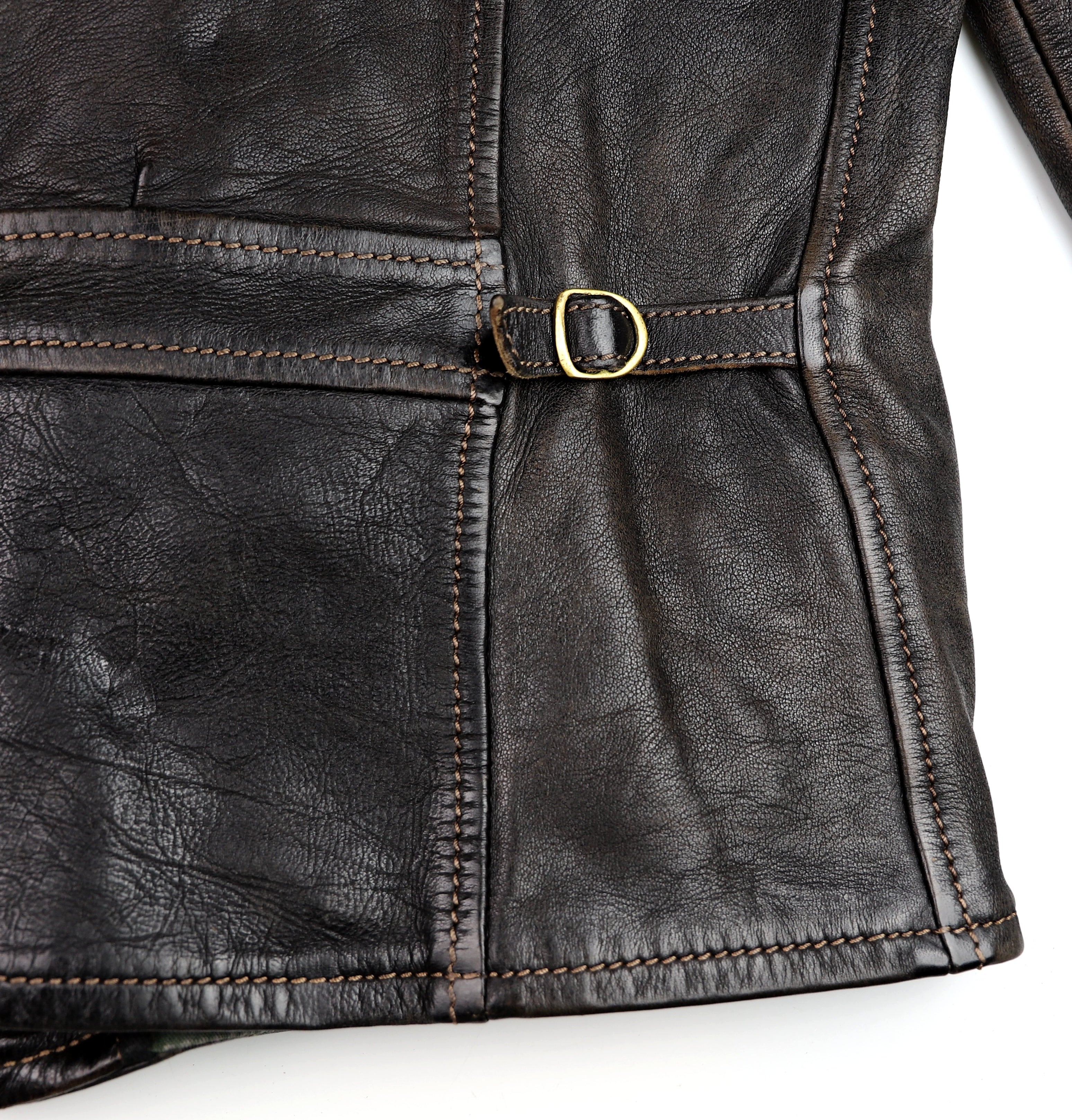 Thedi Memphis Jacket, size 2XL , Black Teacore Bruciato Horsehide