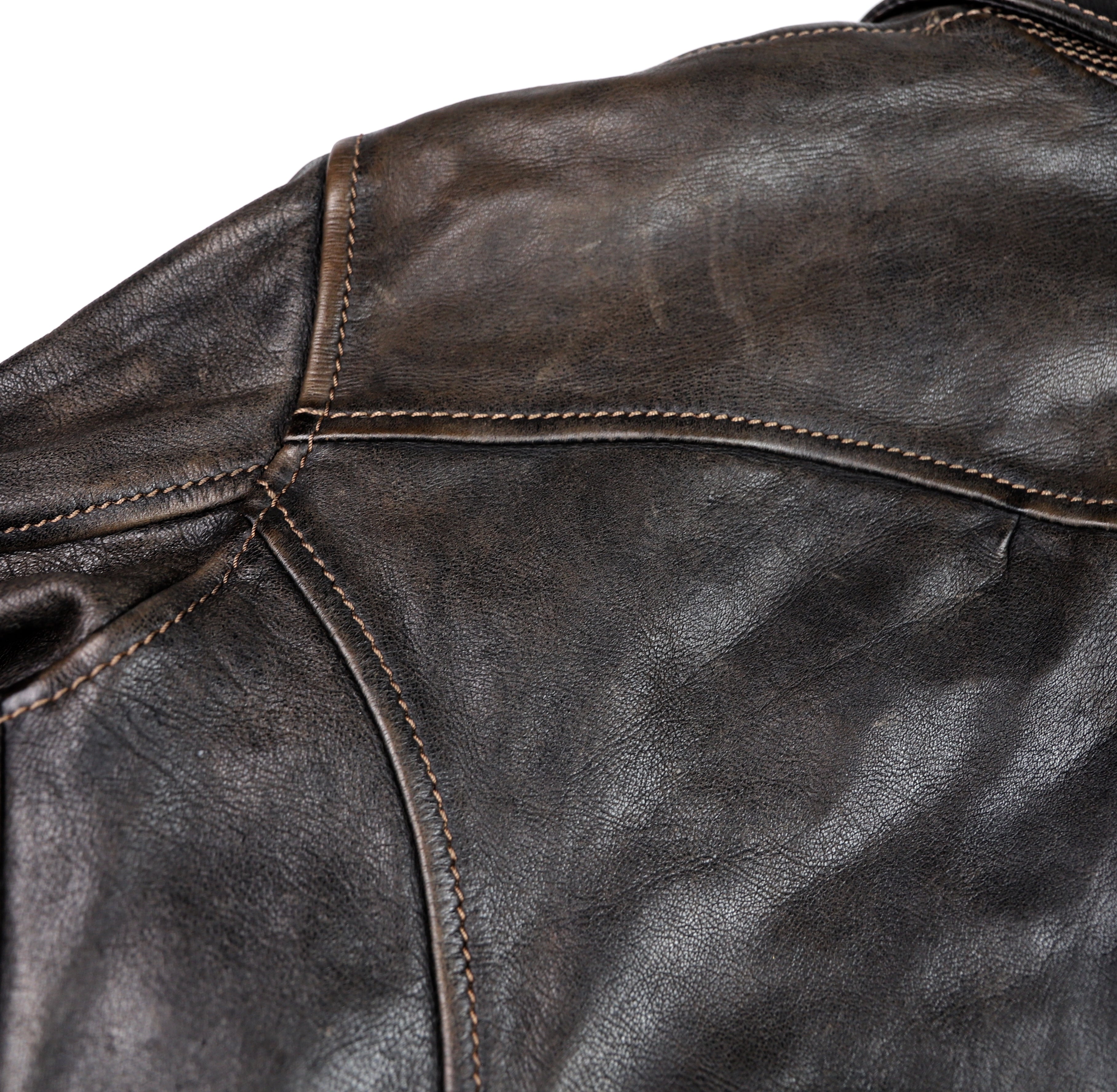 Thedi Memphis Jacket, size 2XL , Black Teacore Bruciato Horsehide