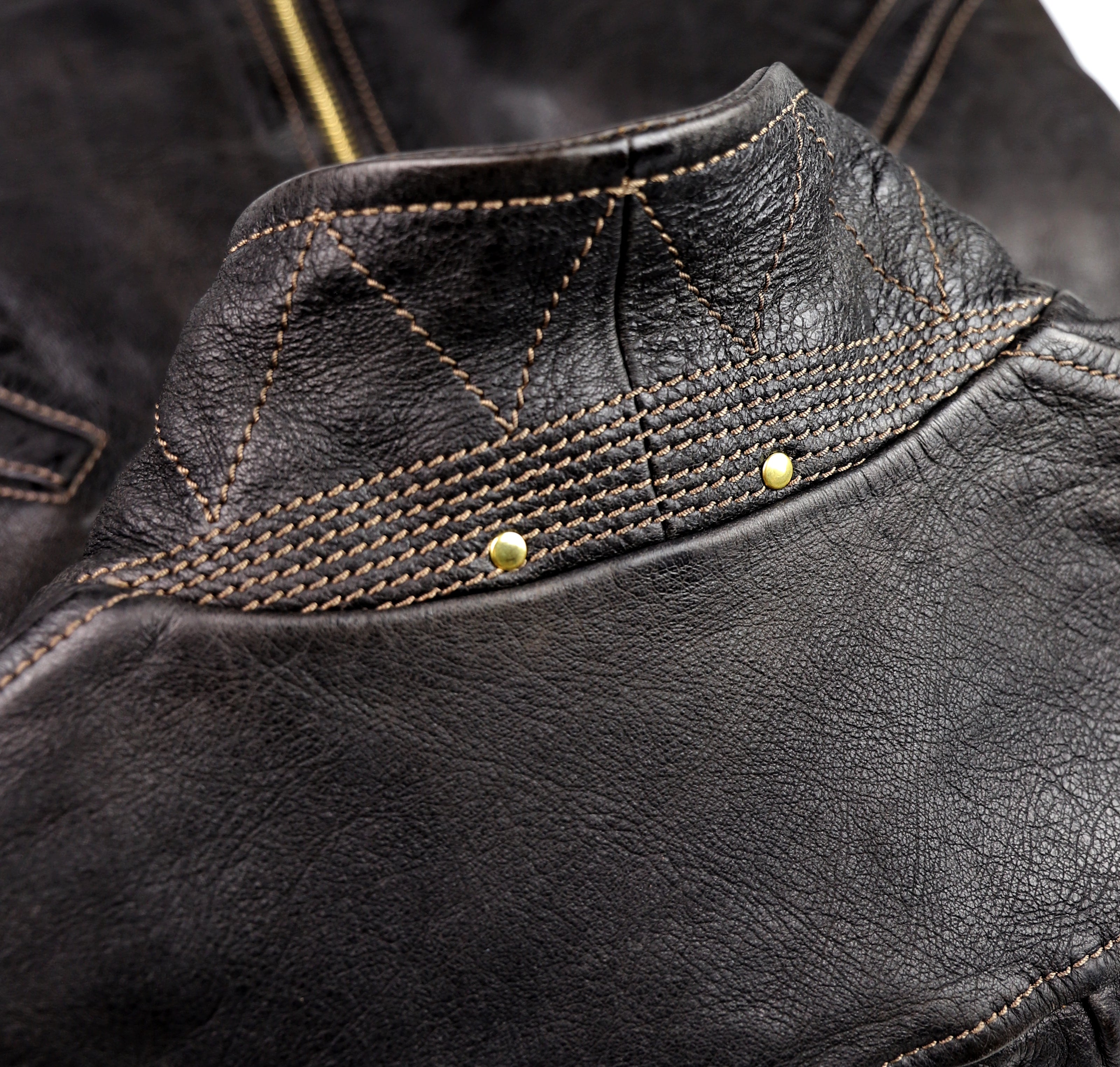 Thedi Memphis Jacket, size 2XL, Black Teacore Bruciato Horsehide