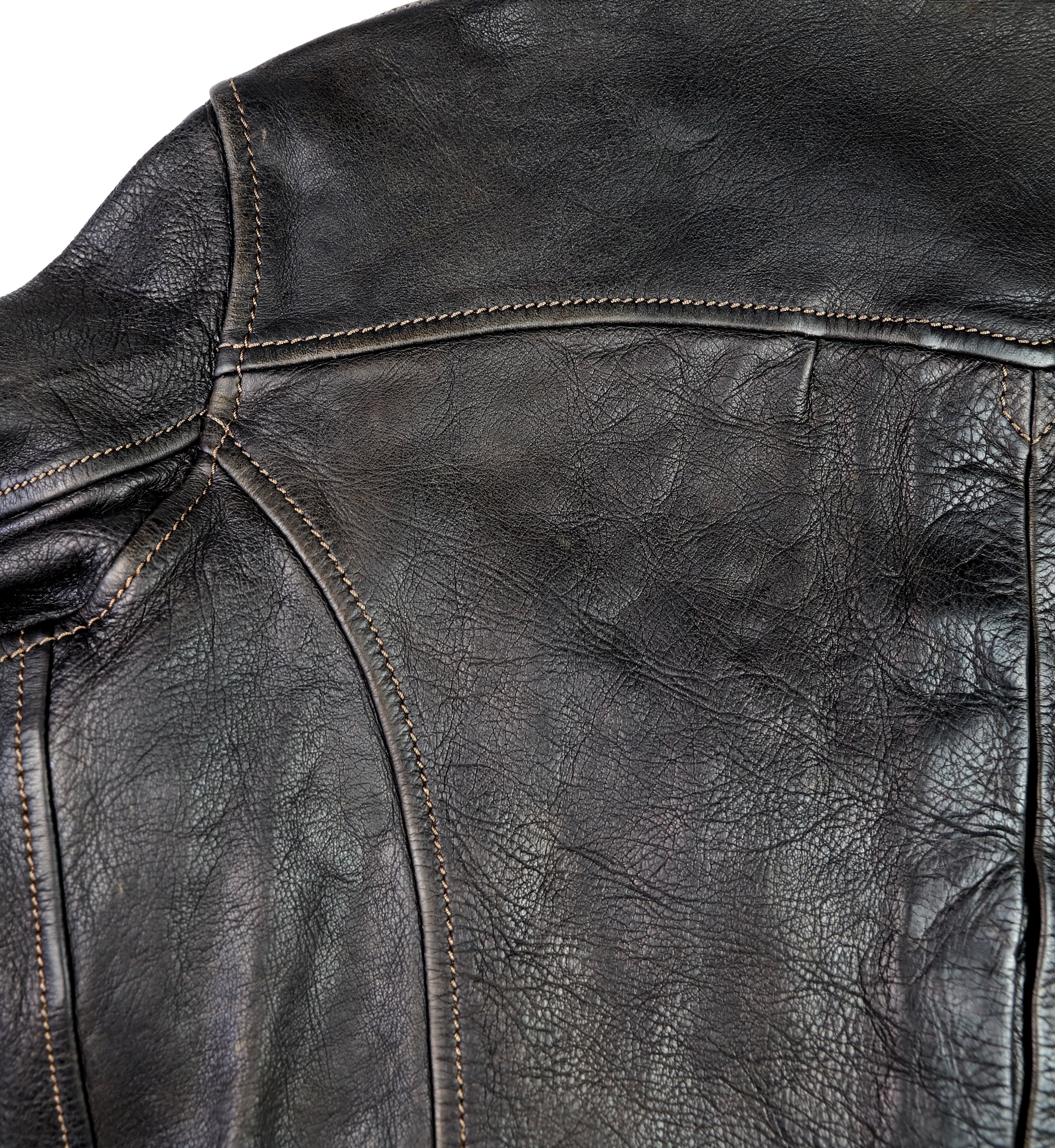 Thedi Memphis Jacket, size 2XL, Black Teacore Bruciato Horsehide