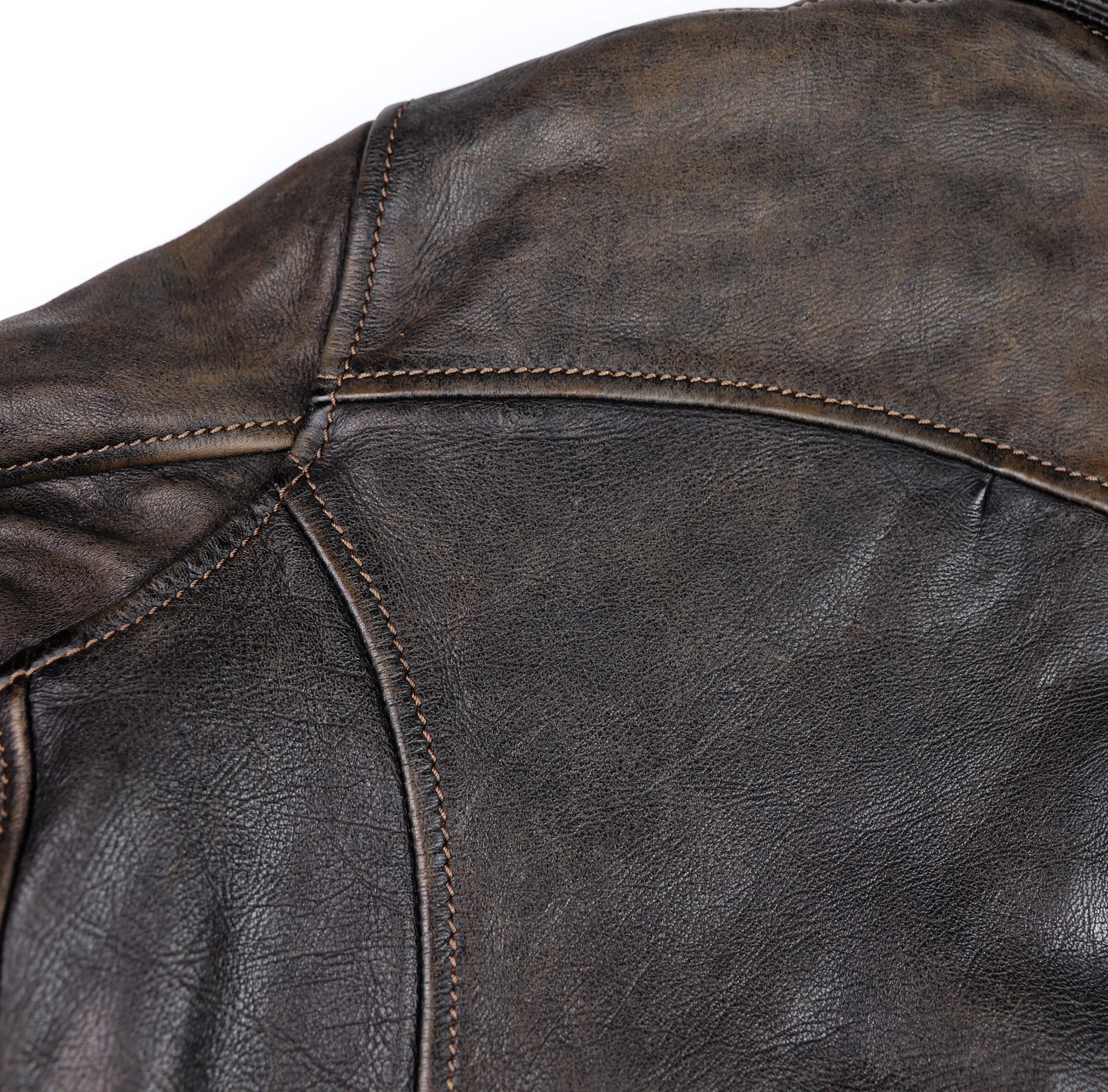 Thedi Memphis Jacket, size Large, Black Teacore Bruciato Horsehide