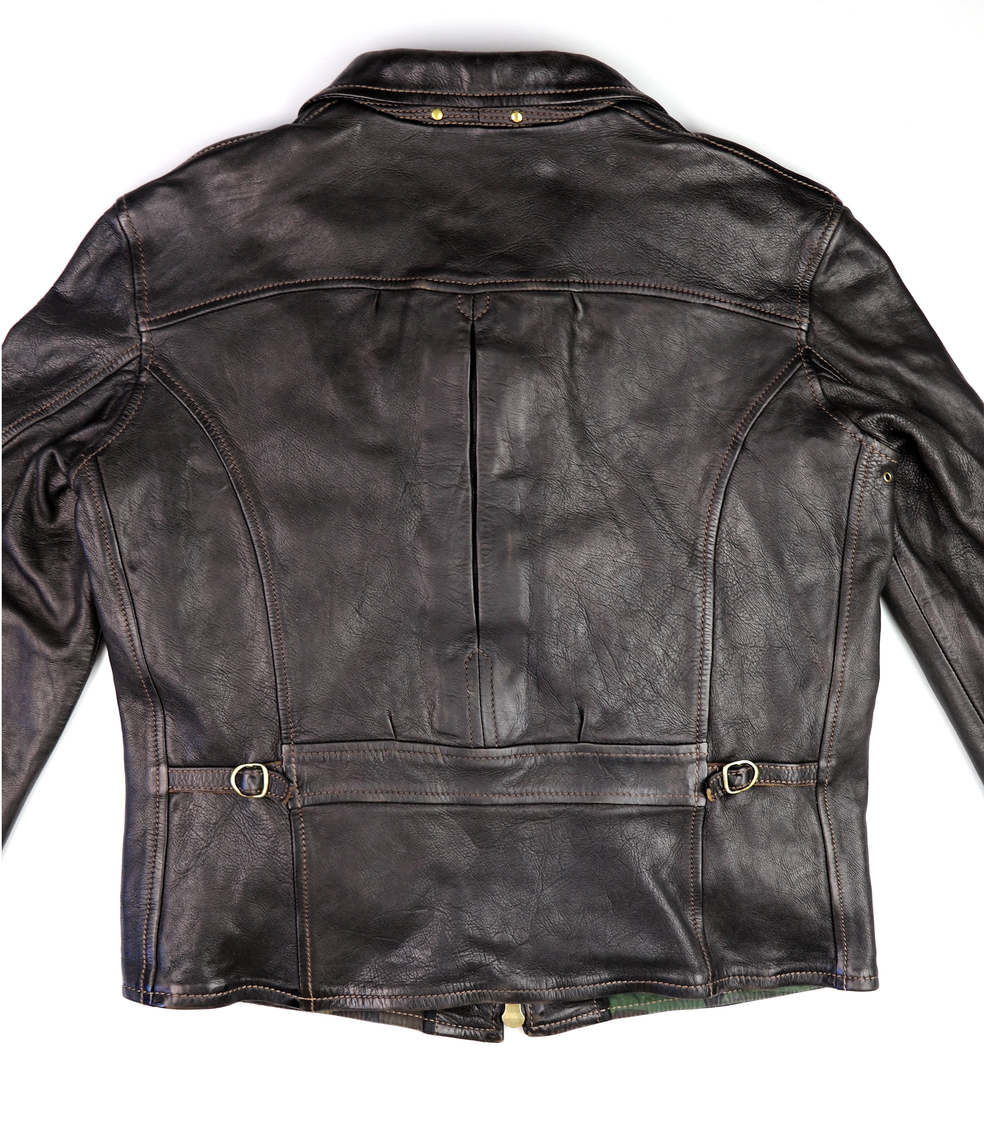 Thedi Memphis Jacket, size XL, Black Teacore Bruciato Horsehide