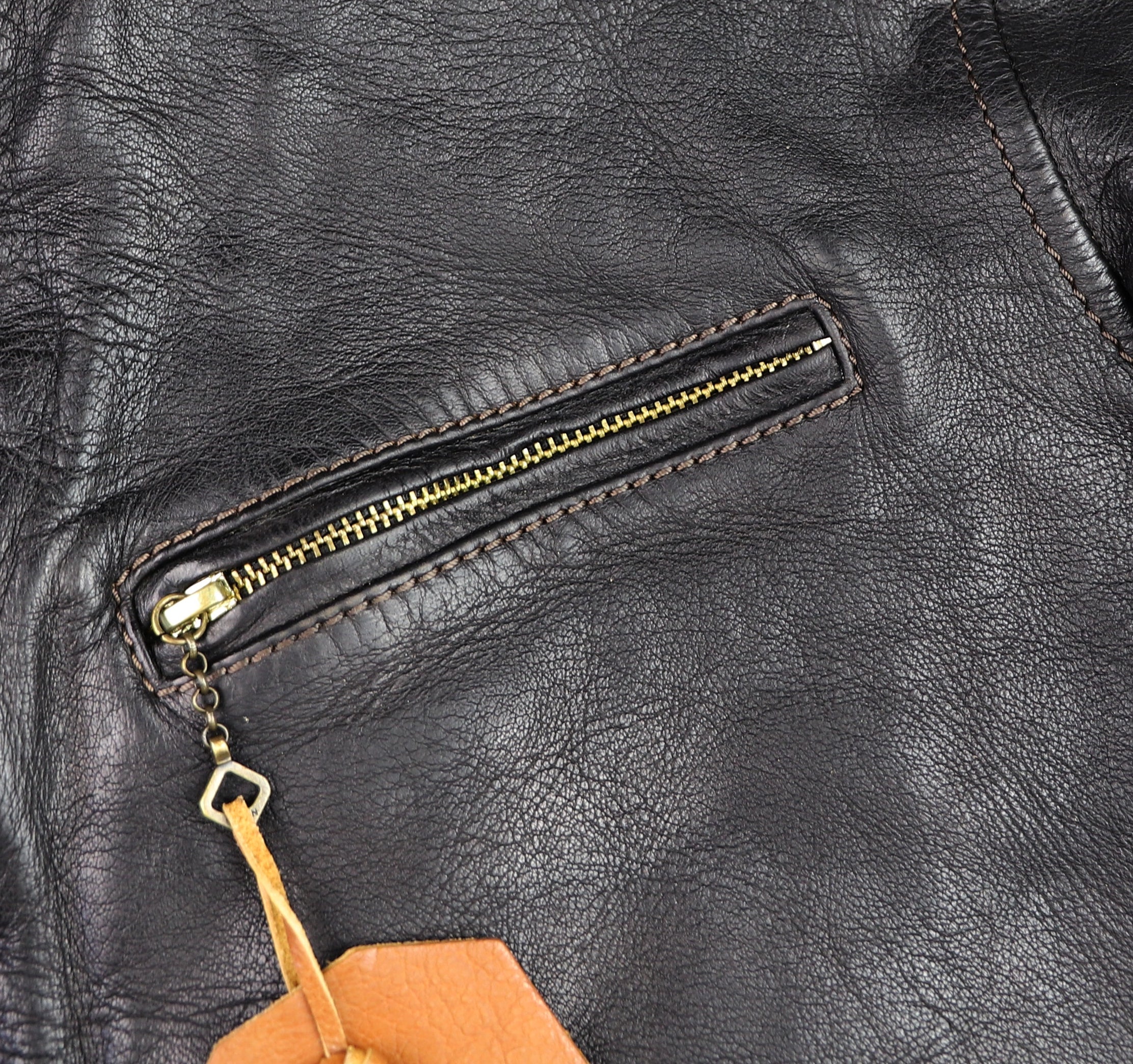 Thedi Memphis Jacket, size XL, Black Teacore Bruciato Horsehide