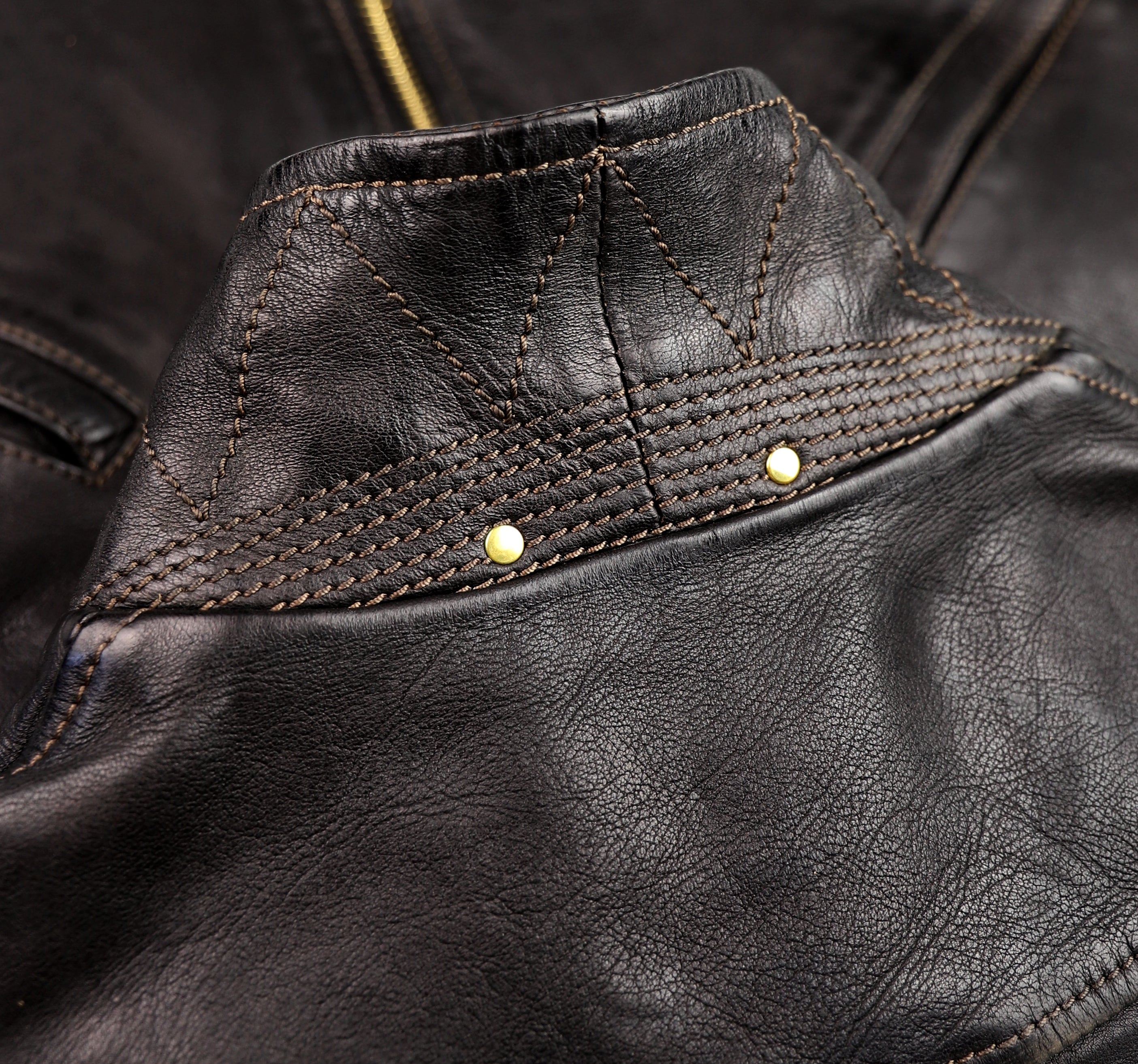Thedi Memphis Jacket, size XL, Black Teacore Bruciato Horsehide