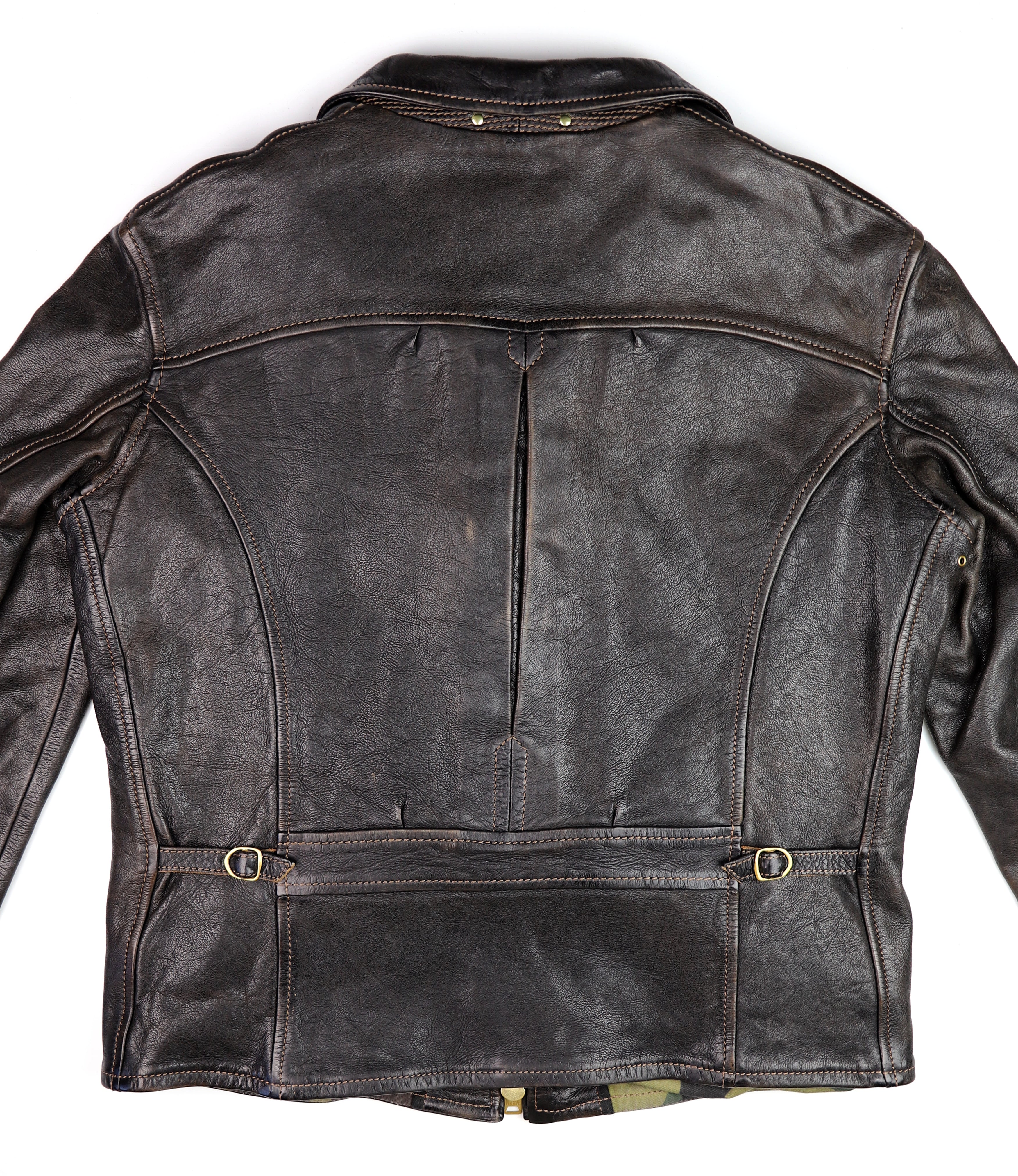 Thedi Memphis Jacket, size XL , Black Teacore Bruciato Horsehide