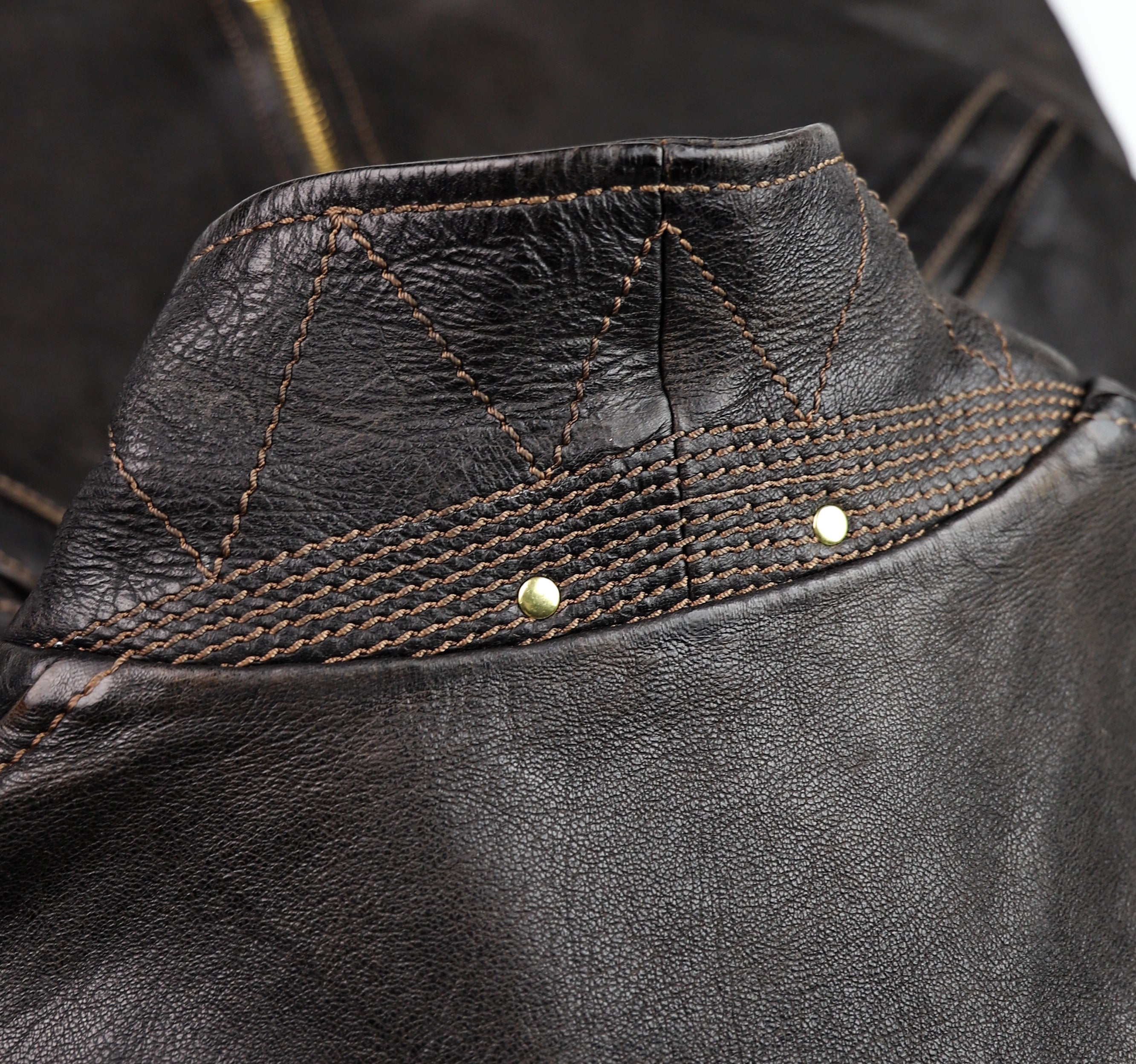 Thedi Memphis Jacket, size XL , Black Teacore Bruciato Horsehide