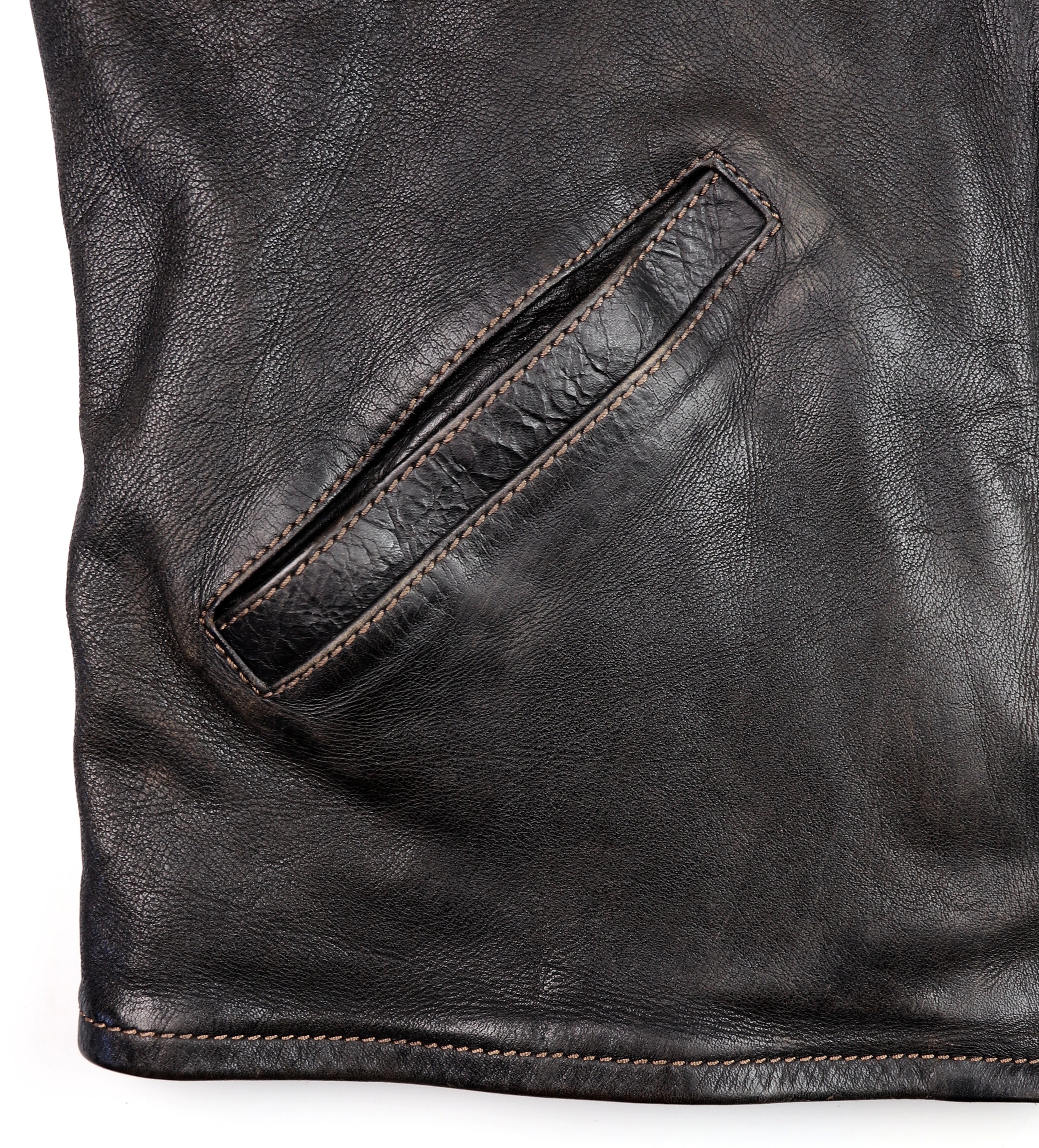 Thedi Memphis Jacket, size XL , Black Teacore Bruciato Horsehide