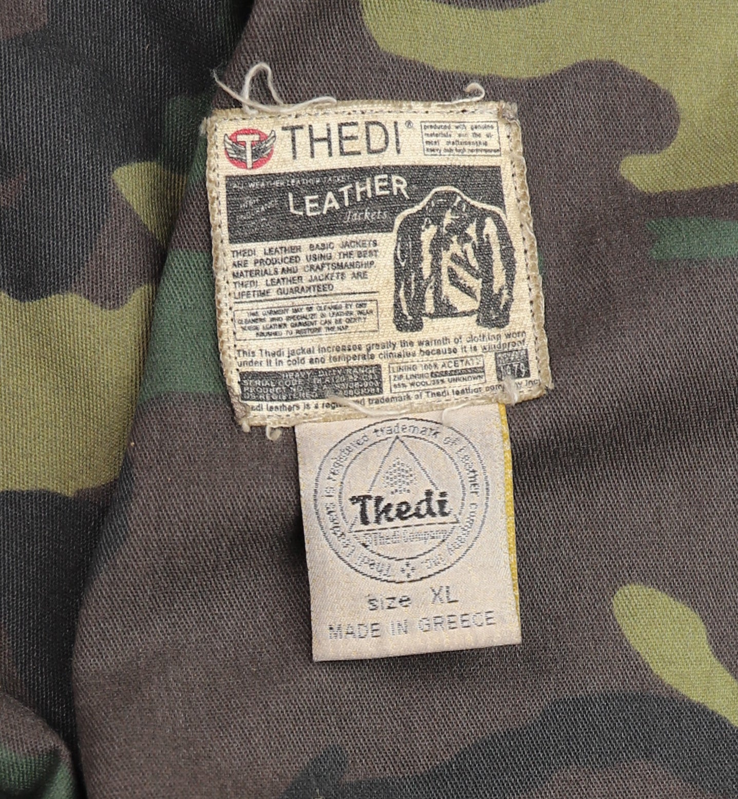 Thedi Memphis Jacket, size XL , Black Teacore Bruciato Horsehide