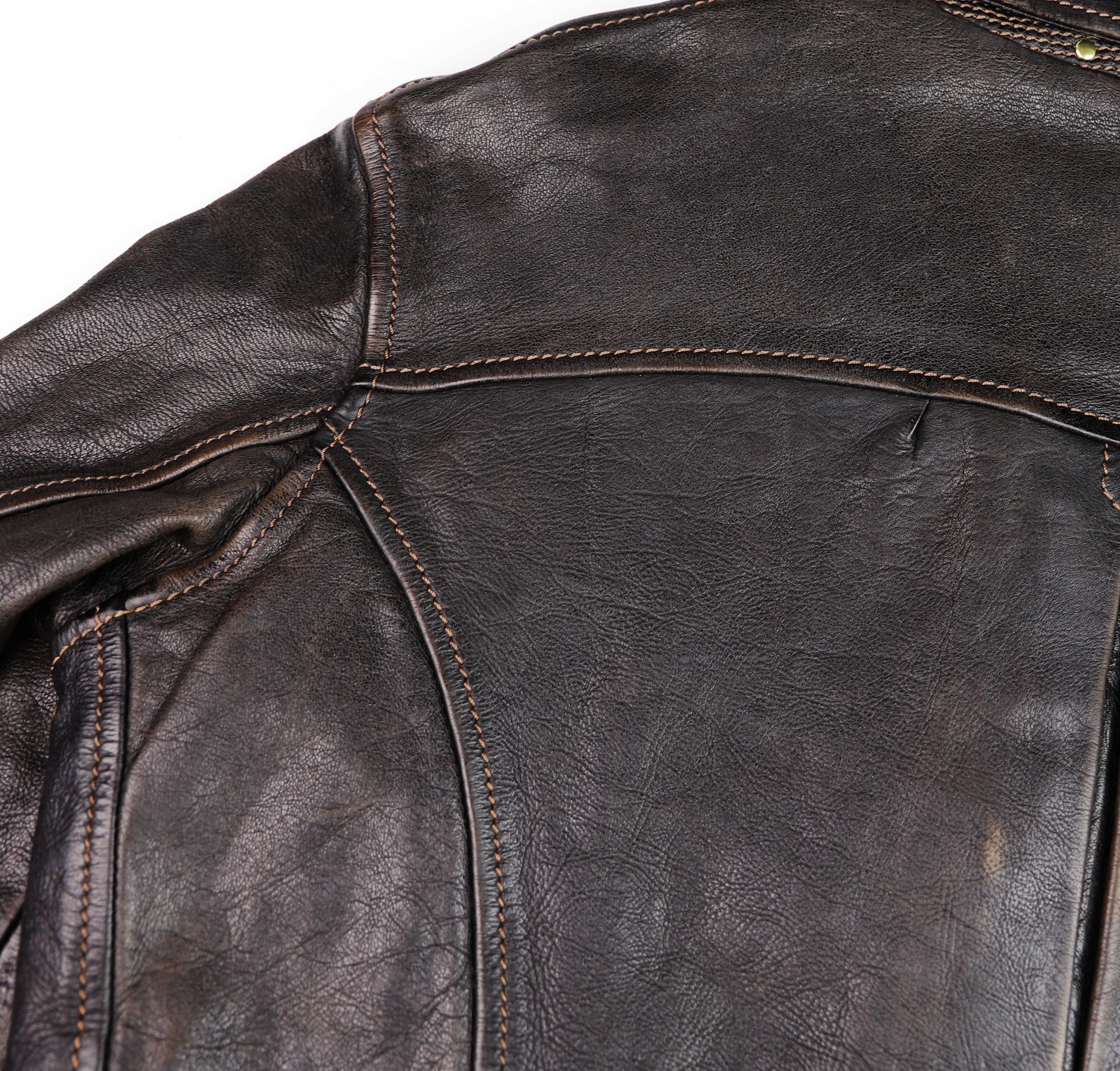 Thedi Memphis Jacket, size XL , Black Teacore Bruciato Horsehide