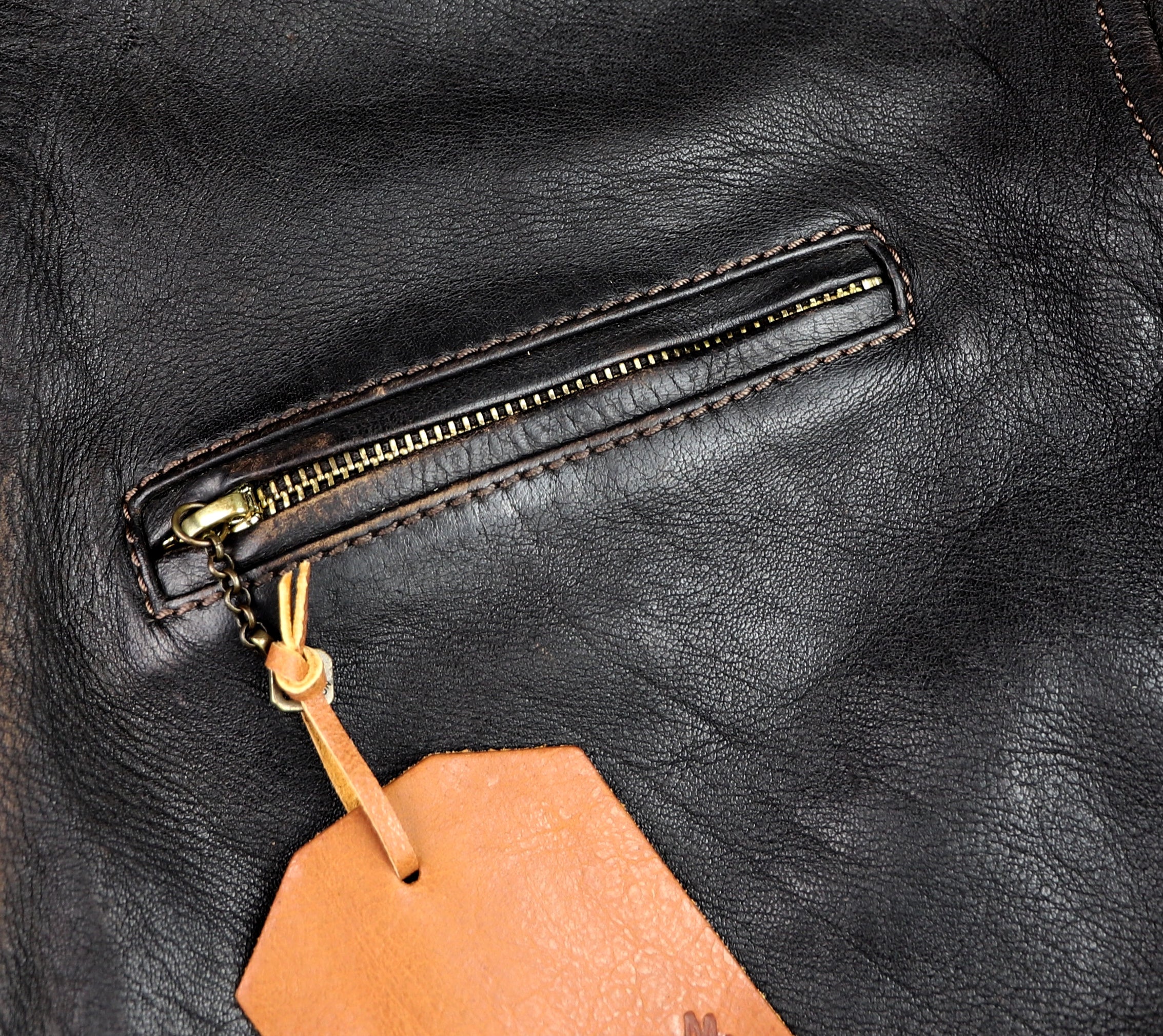 Thedi Memphis Jacket, size 2XL, Chestnut Bruciato Horsehide