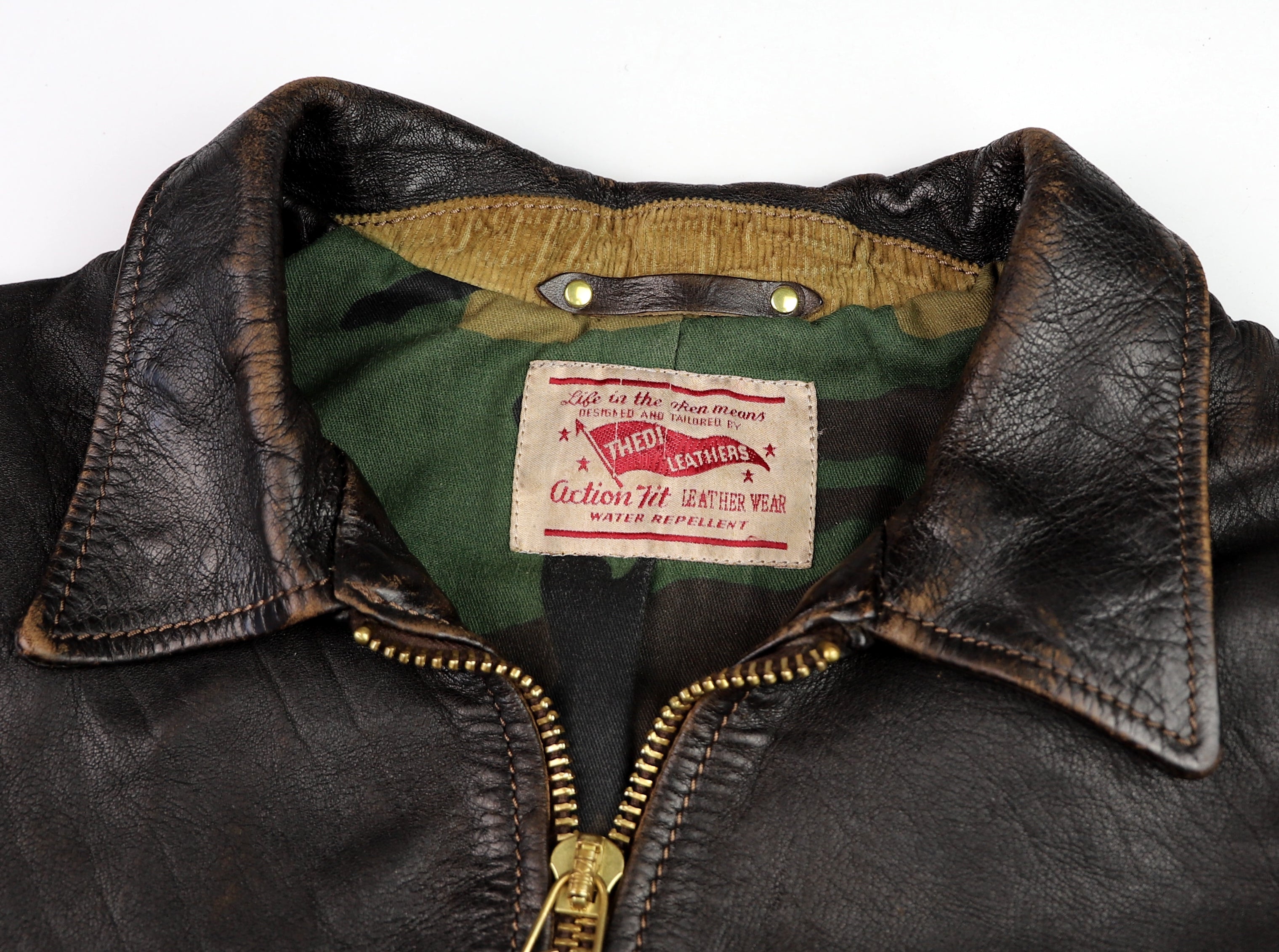 Thedi Memphis Jacket, size 2XL, Chestnut Bruciato Horsehide