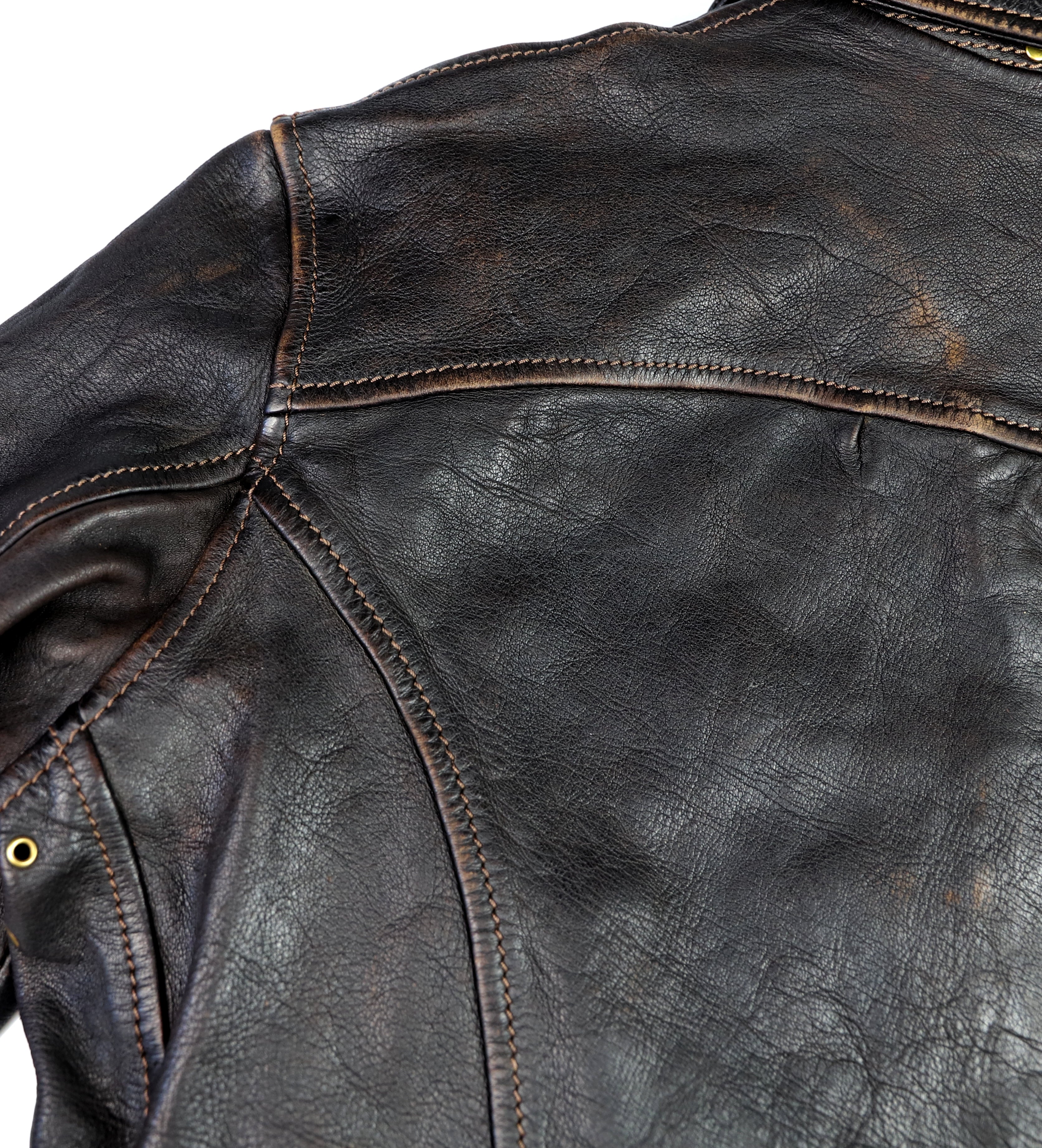 Thedi Memphis Jacket, size 2XL, Chestnut Bruciato Horsehide