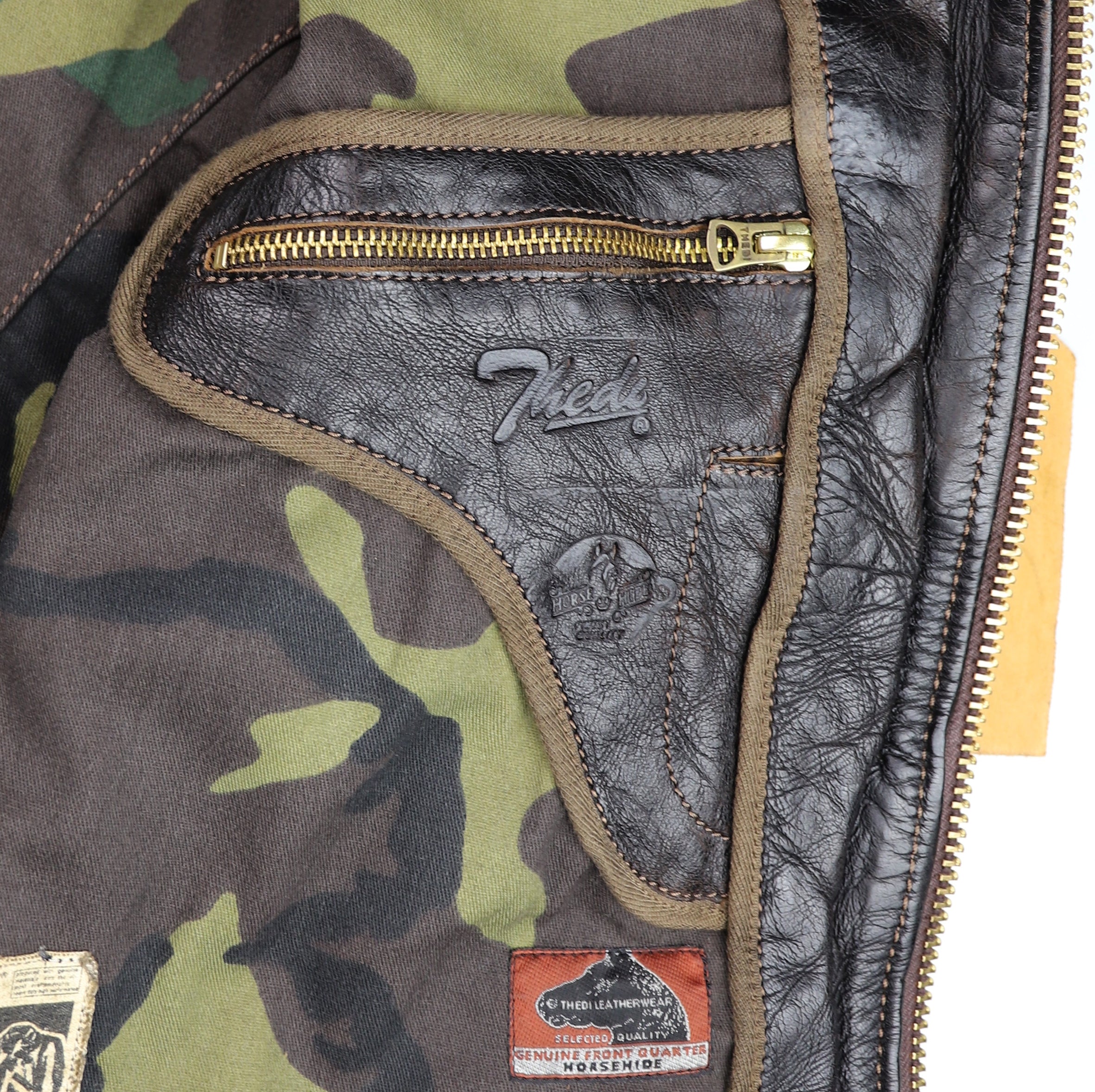 Thedi Memphis Jacket, size Large, Chestnut Bruciato Horsehide