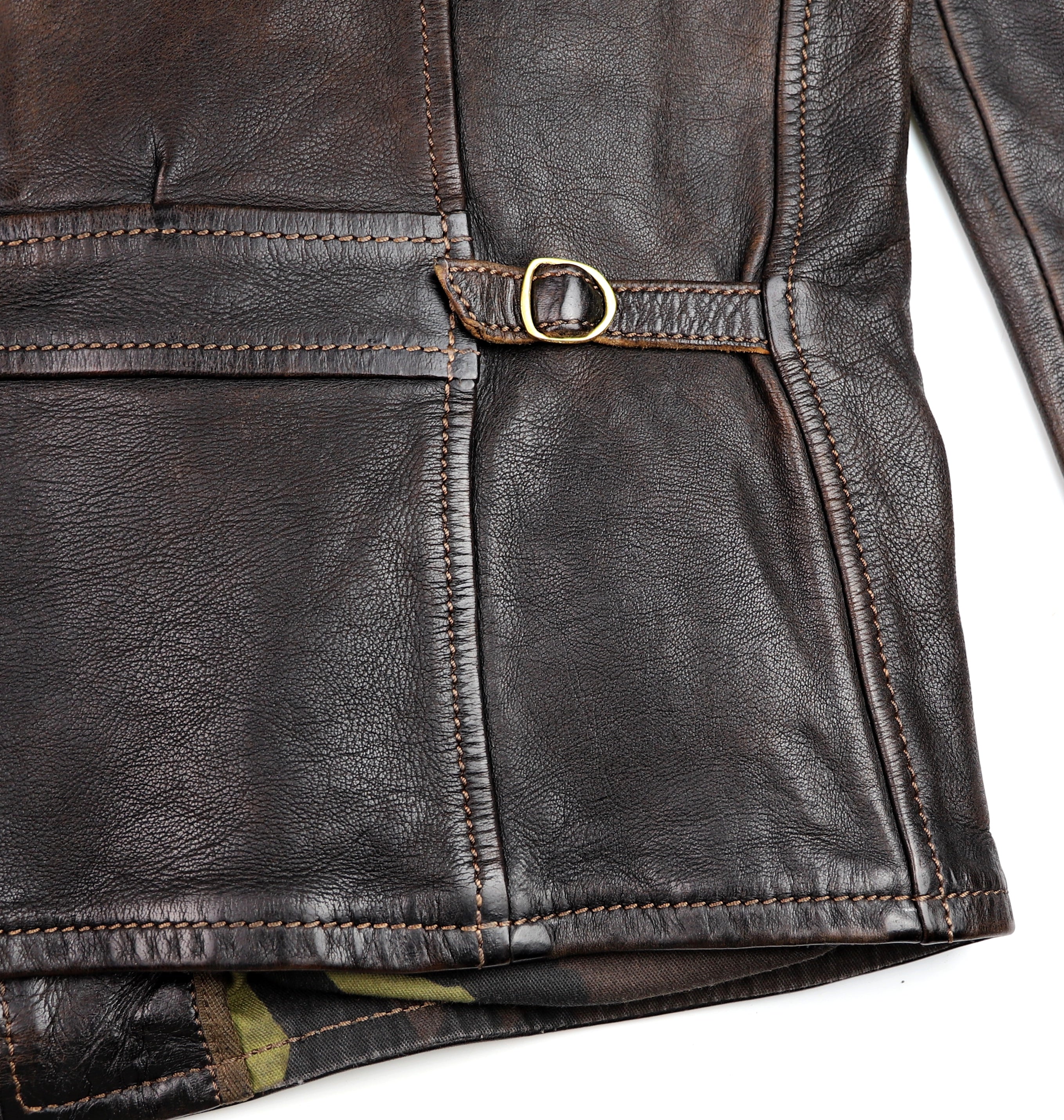 Thedi Memphis Jacket, size Large, Chestnut Bruciato Horsehide