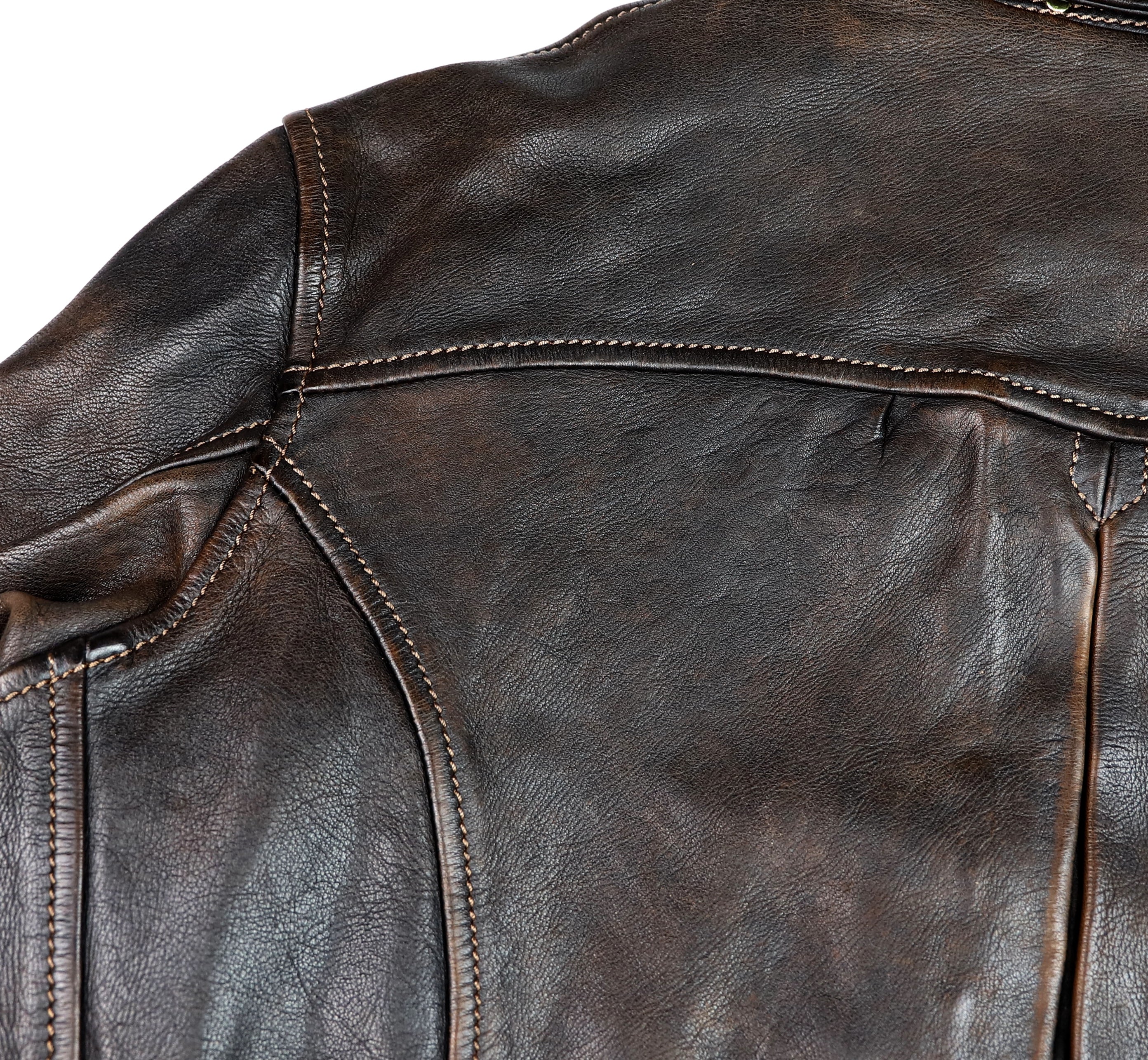 Thedi Memphis Jacket, size Large, Chestnut Bruciato Horsehide