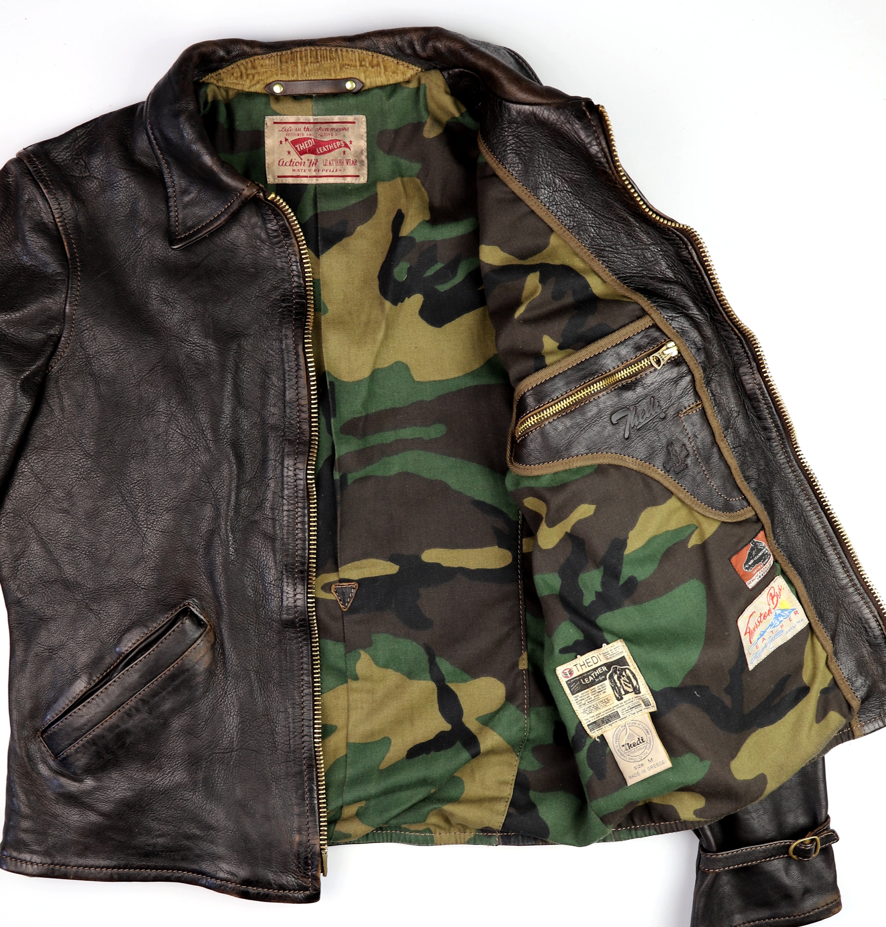 Thedi Memphis Jacket, size Medium, Chestnut Bruciato Horsehide