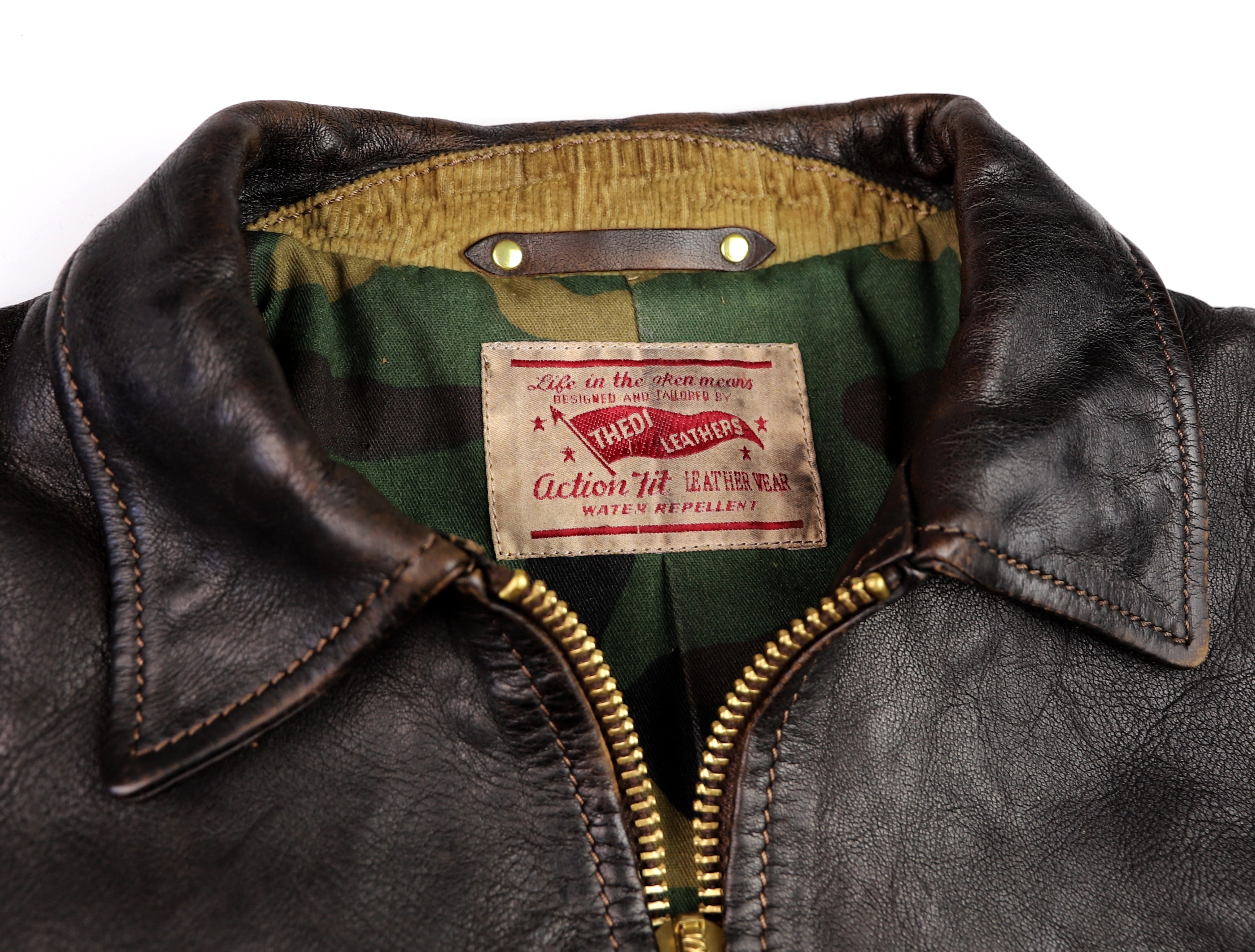 Thedi Memphis Jacket, size Medium, Chestnut Bruciato Horsehide