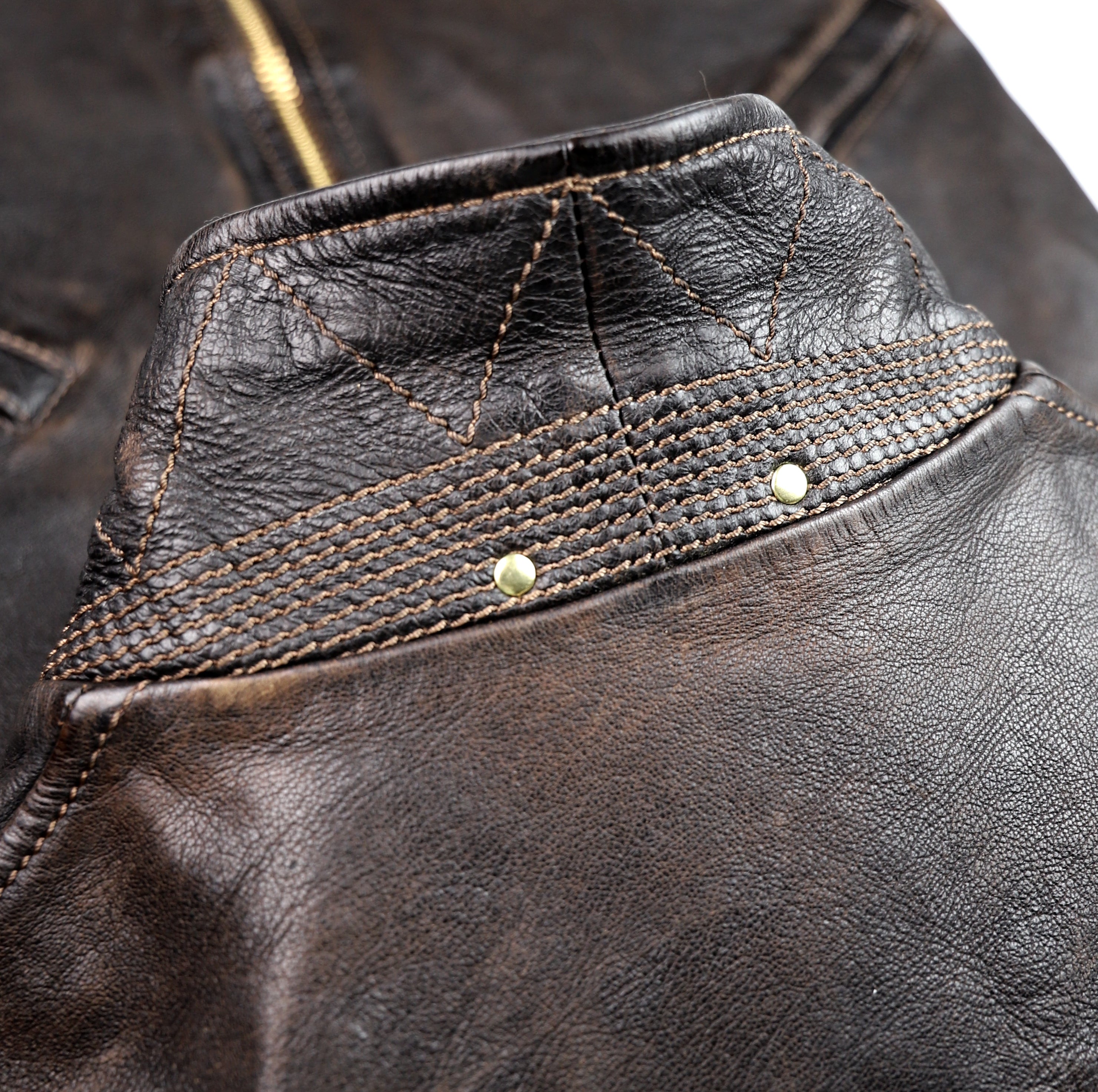 Thedi Memphis Jacket, size Medium, Chestnut Bruciato Horsehide