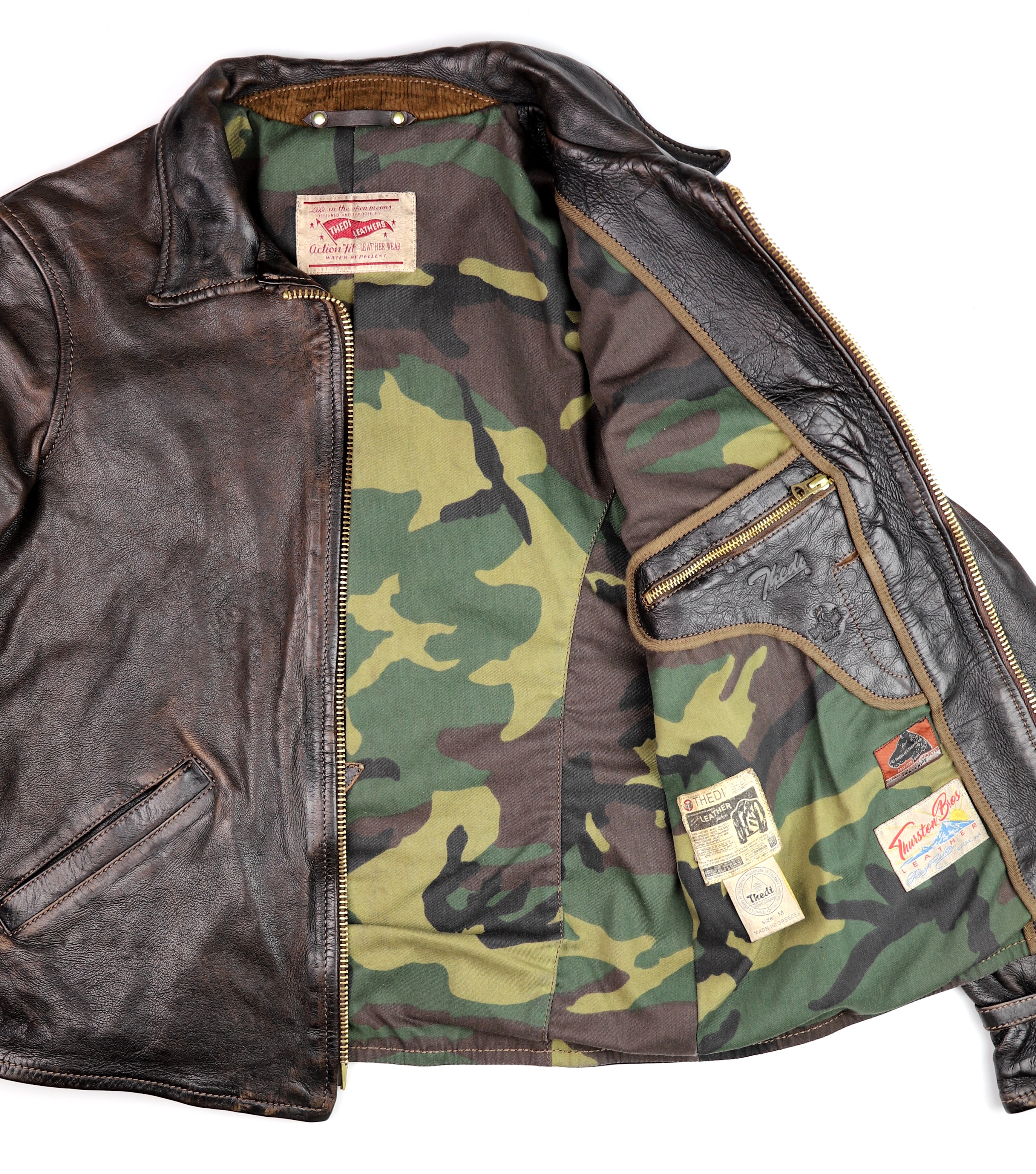 Thedi Memphis Jacket, size Medium, Chestnut Bruciato Horsehide