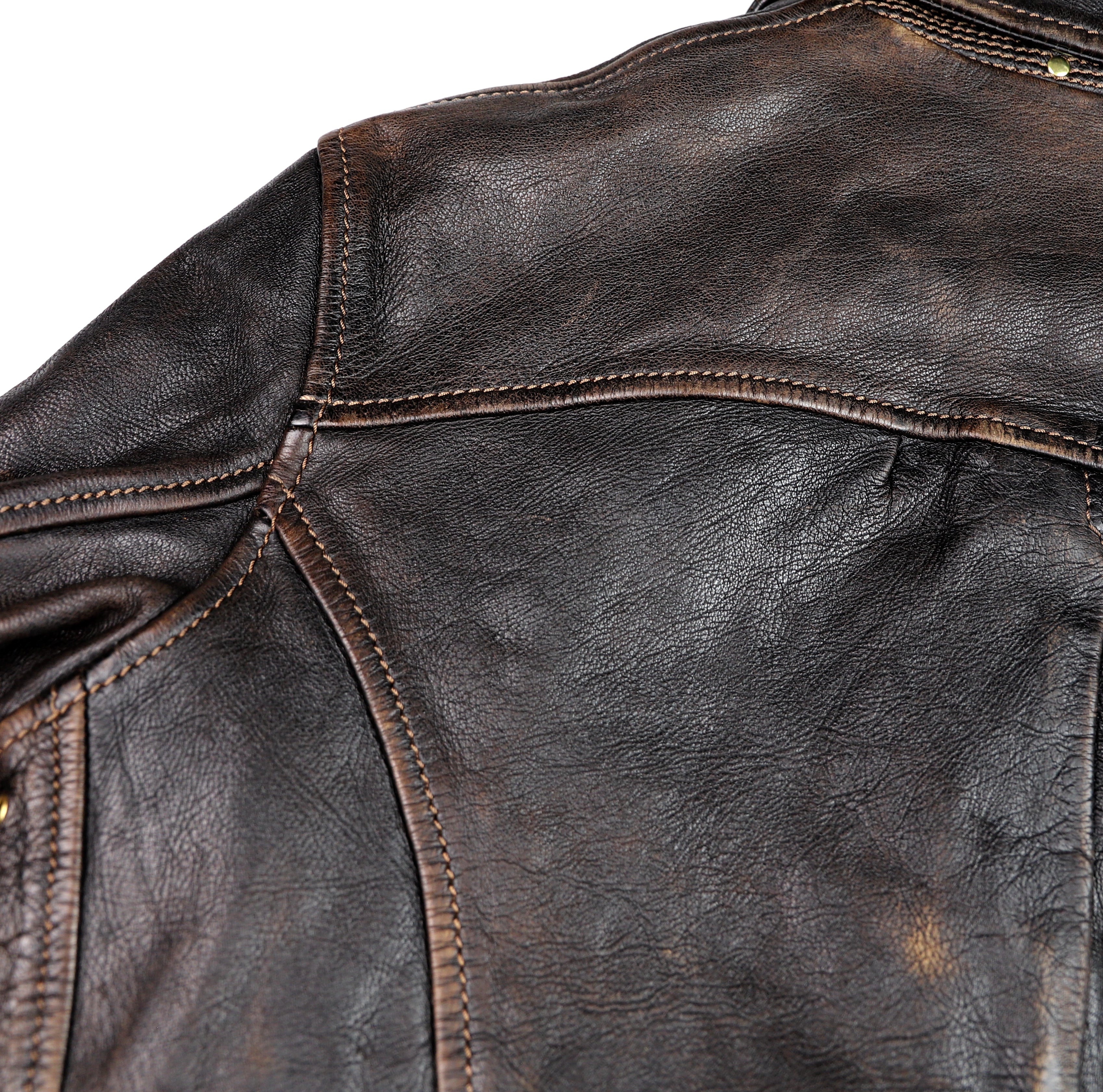 Thedi Memphis Jacket, size Medium, Chestnut Bruciato Horsehide