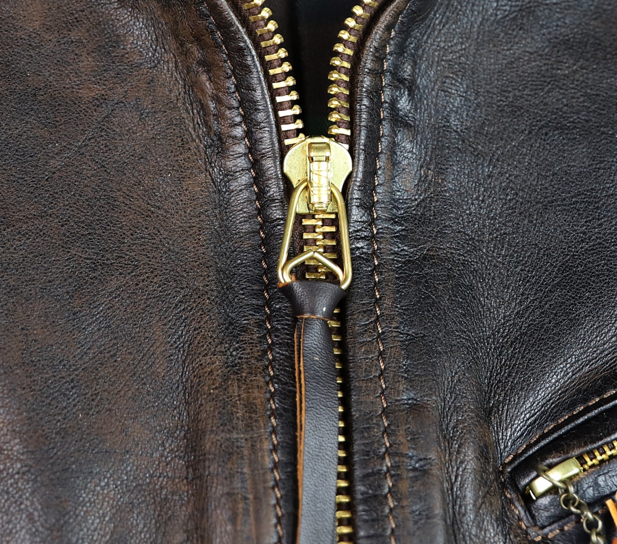 Thedi Memphis Jacket, size Medium, Chestnut Bruciato Horsehide