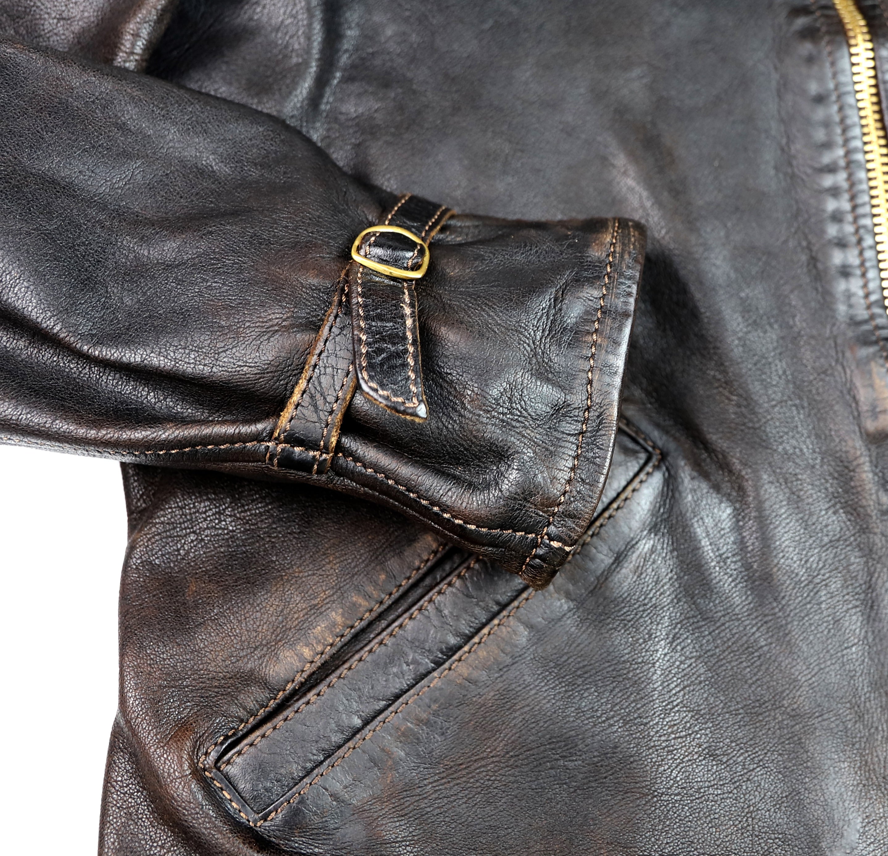 Thedi Memphis Jacket, size XL, Chestnut Bruciato Horsehide