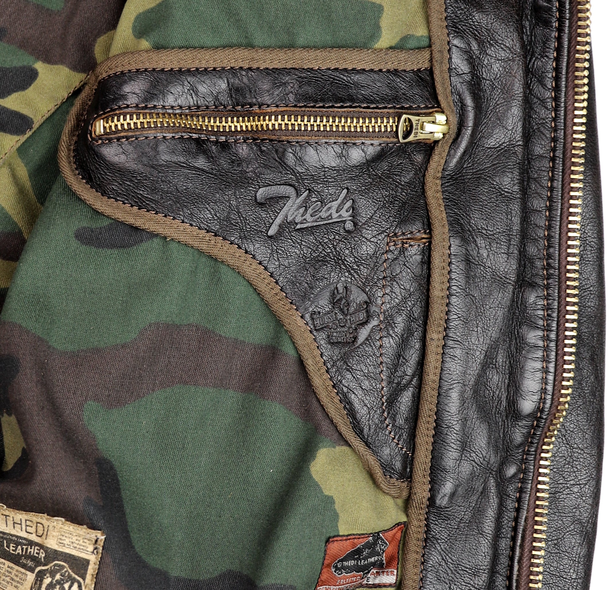 Thedi Memphis Jacket, size XL, Chestnut Bruciato Horsehide