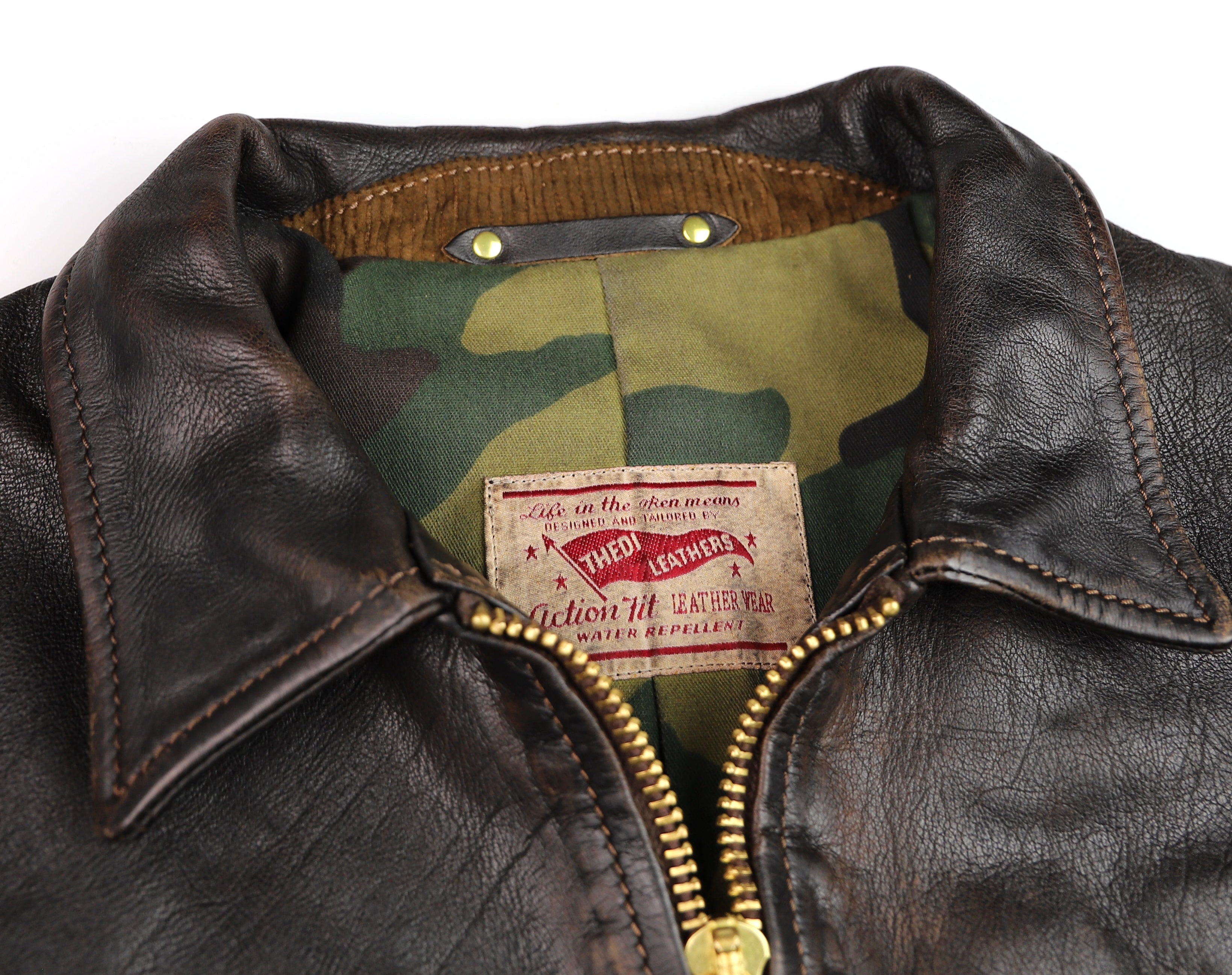 Thedi Memphis Jacket, size XL, Chestnut Bruciato Horsehide