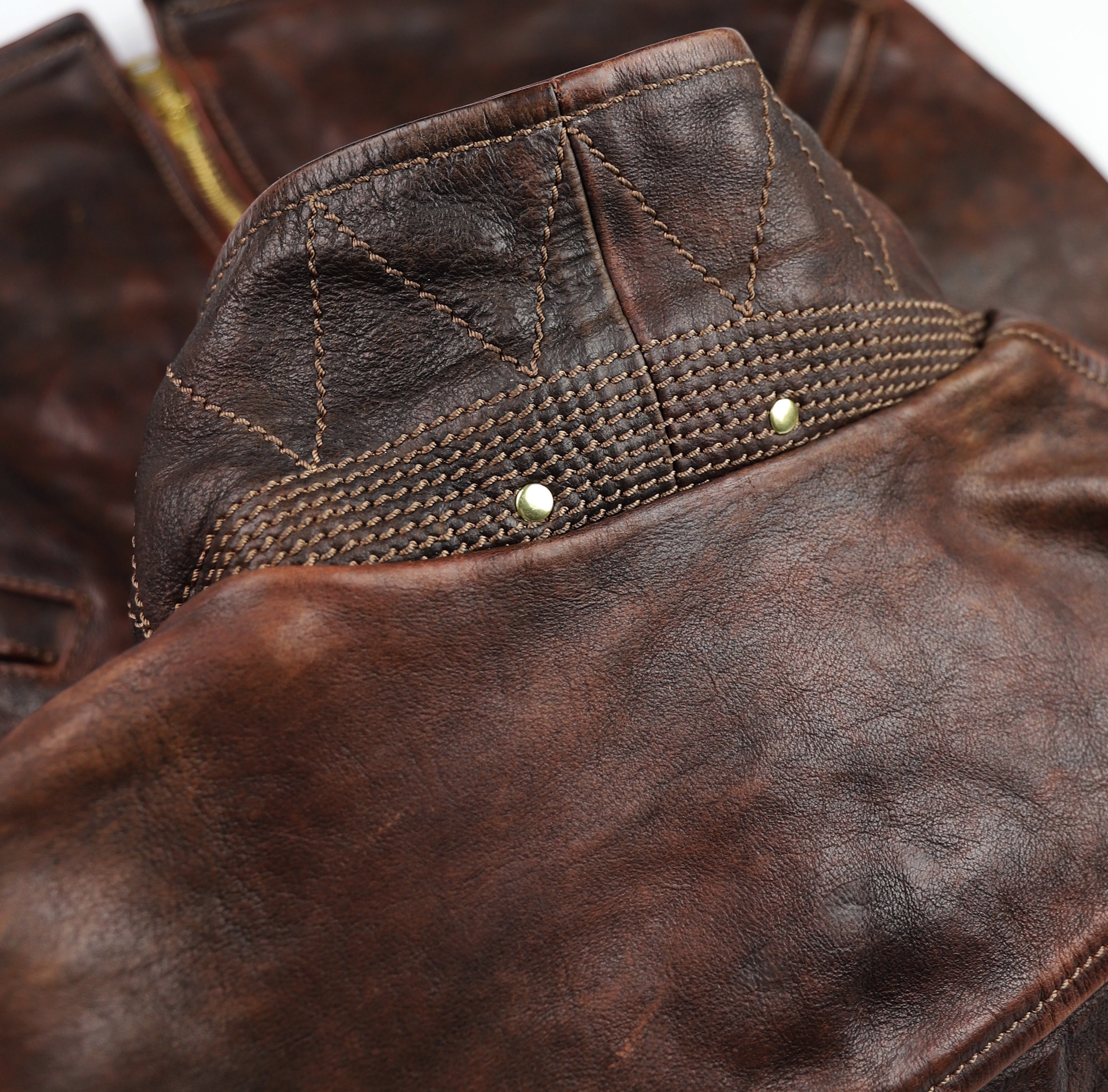 Thedi Memphis Half Belt, size 2XL, Hand Dyed Cocoa Toscano