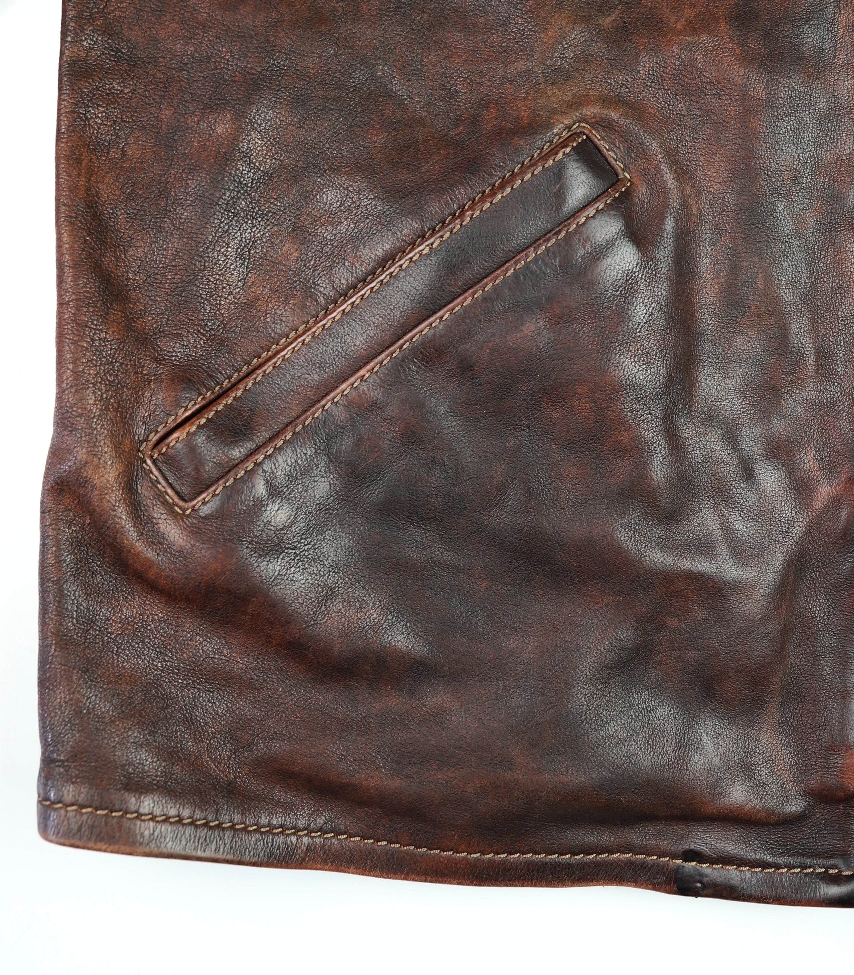 Thedi Memphis Half Belt, size 2XL, Hand Dyed Cocoa Toscano