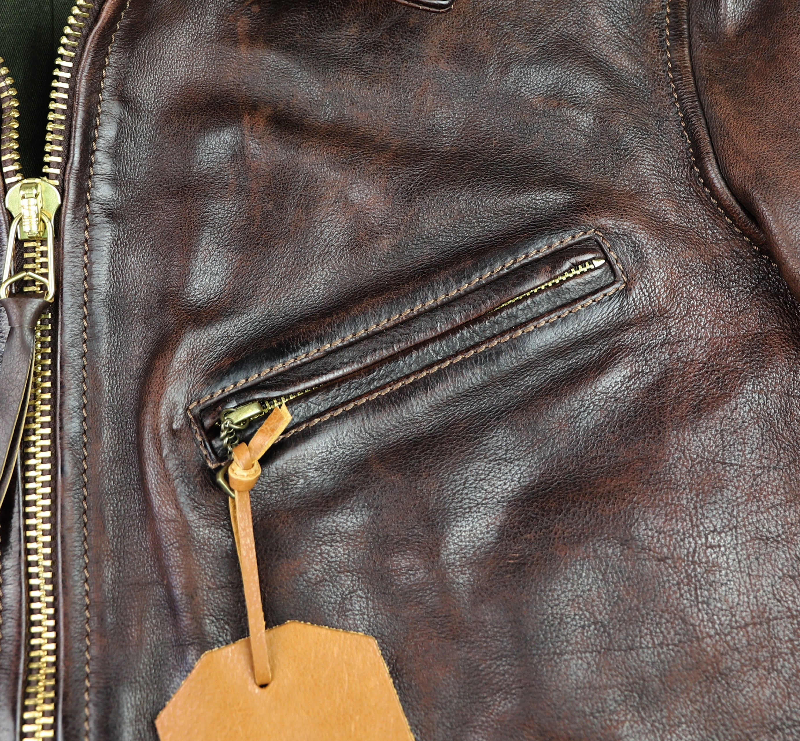 Thedi Memphis Half Belt, size 2XL, Hand Dyed Cocoa Toscano Buffalo