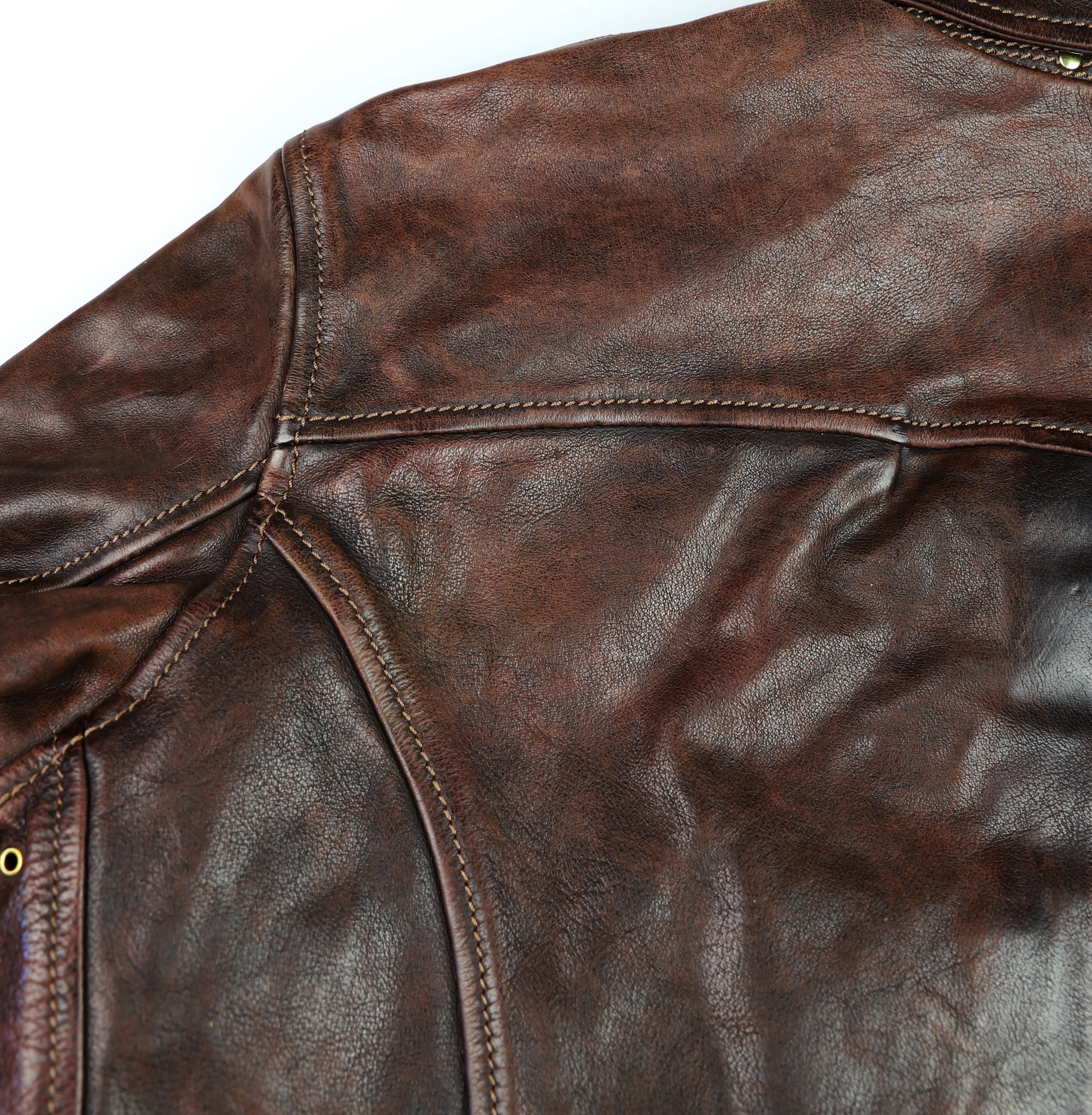 Thedi Memphis Half Belt, size 2XL, Hand Dyed Cocoa Toscano Buffalo