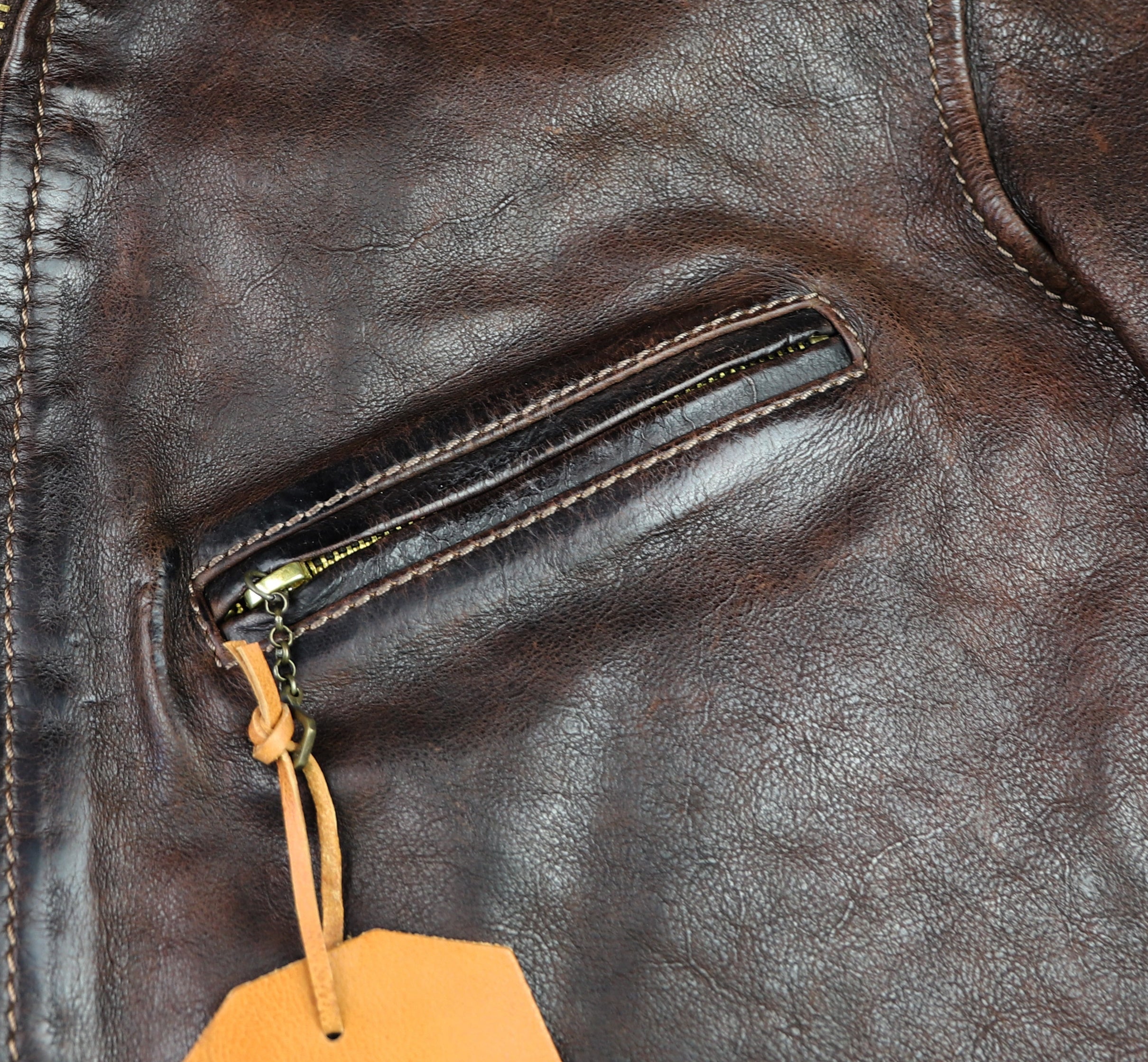 Thedi Memphis Half Belt, size 2XL, Hand Dyed Cocoa Toscano Buffalo