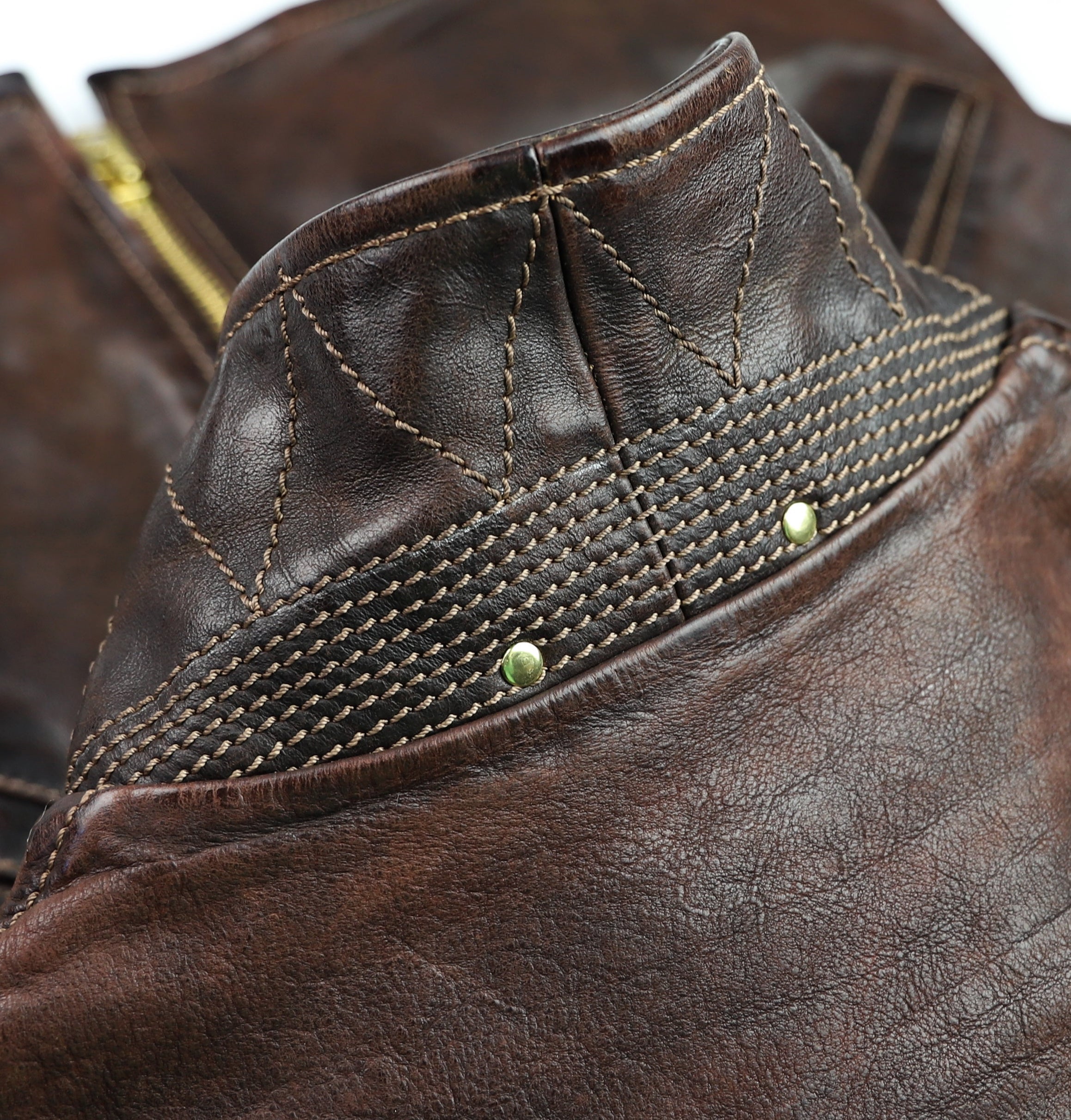 Thedi Memphis Half Belt, size 2XL, Hand Dyed Cocoa Toscano Buffalo