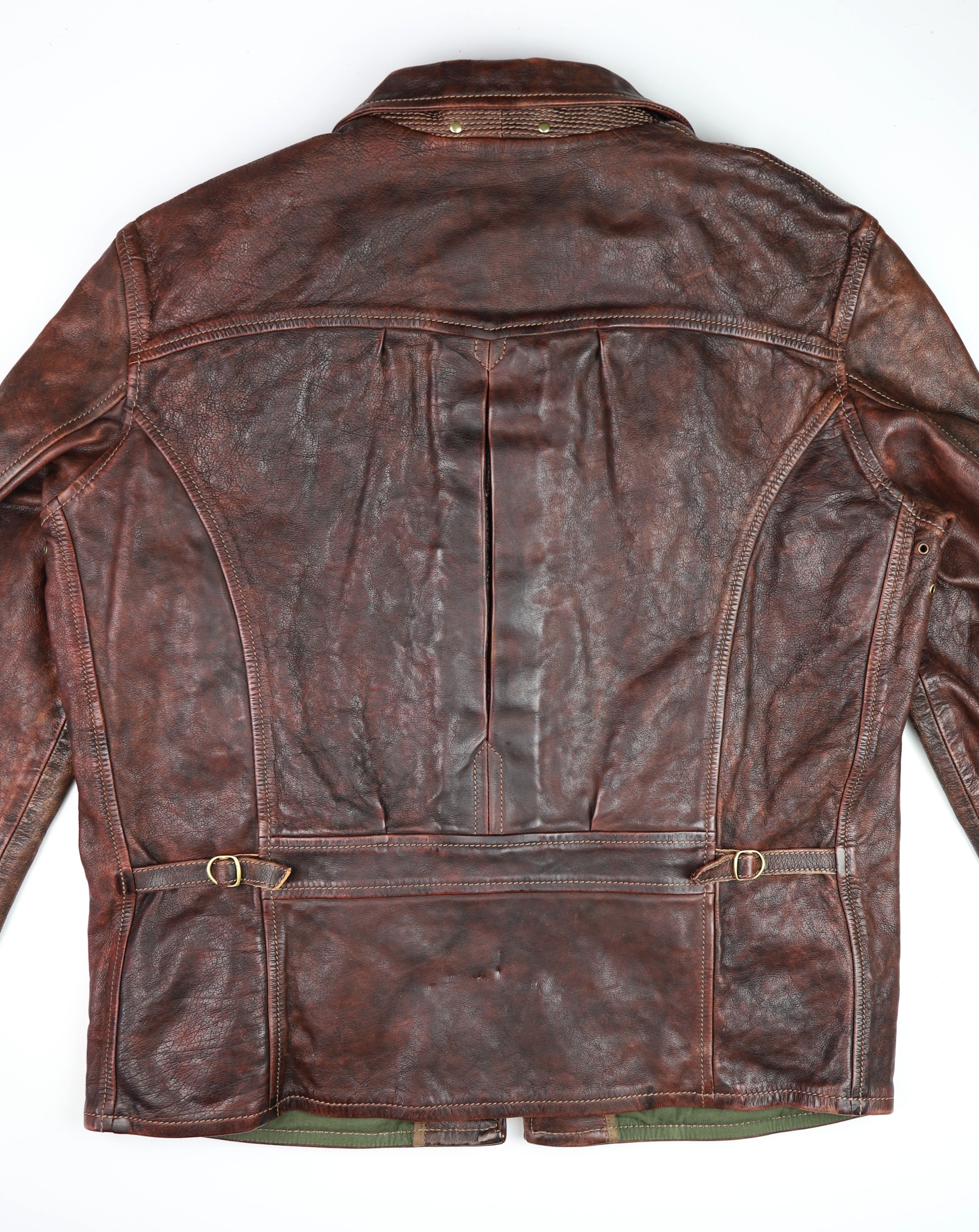 Thedi Memphis Half Belt, size 3XL, Hand Dyed Cocoa Toscano