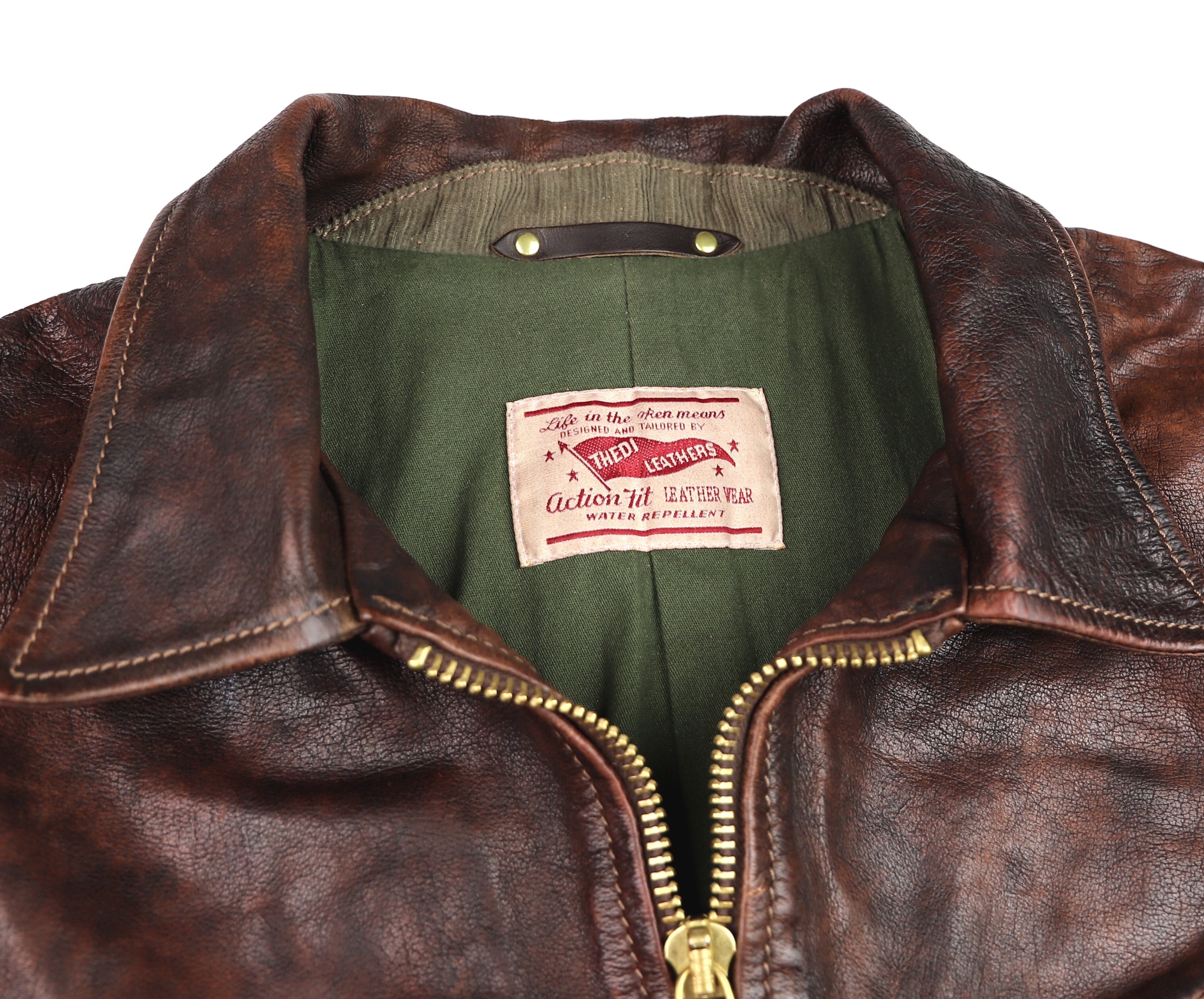 Thedi Memphis Half Belt, size 3XL, Hand Dyed Cocoa Toscano