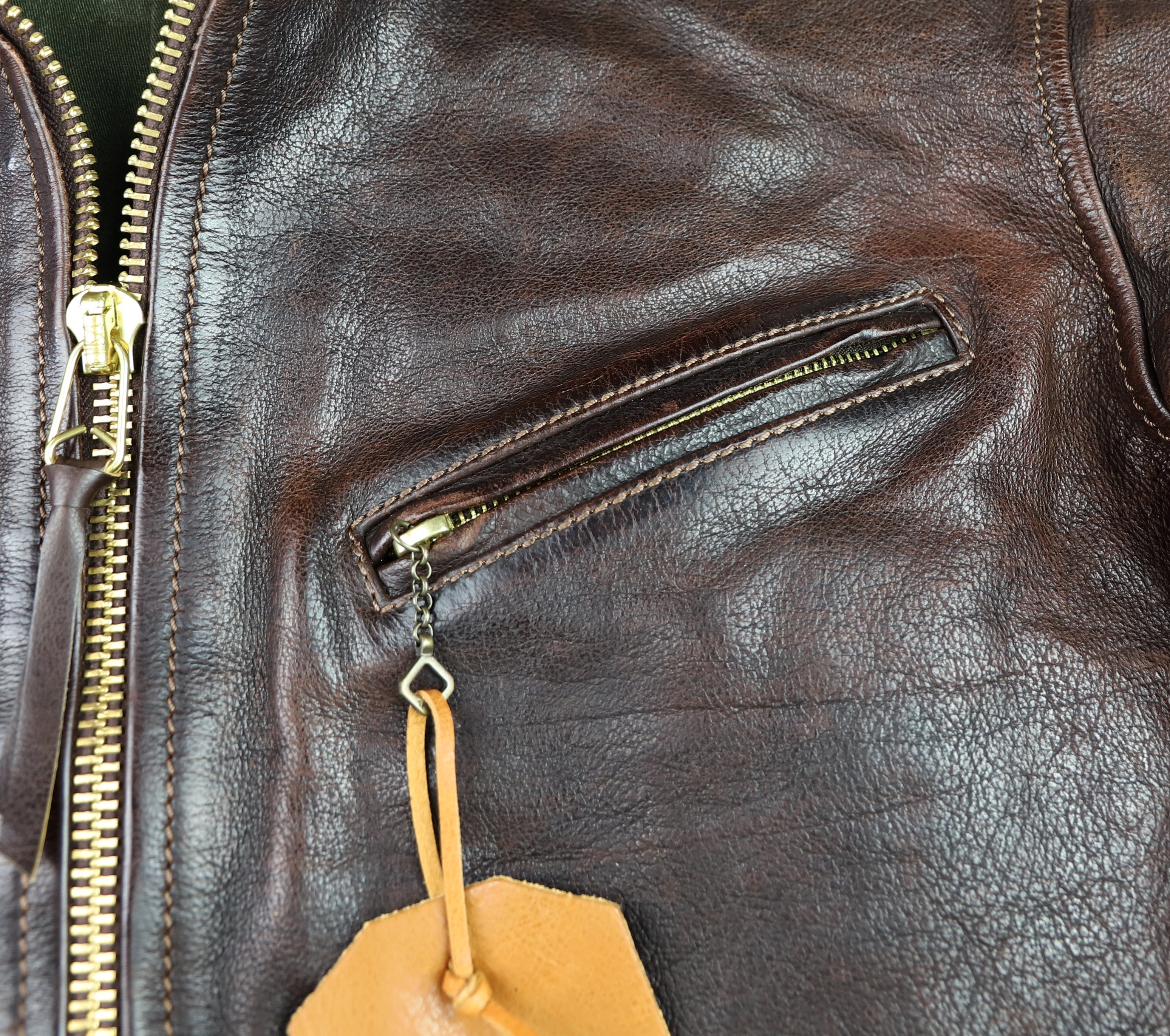 Thedi Memphis Half Belt, size 3XL, Hand Dyed Cocoa Toscano Buffalo