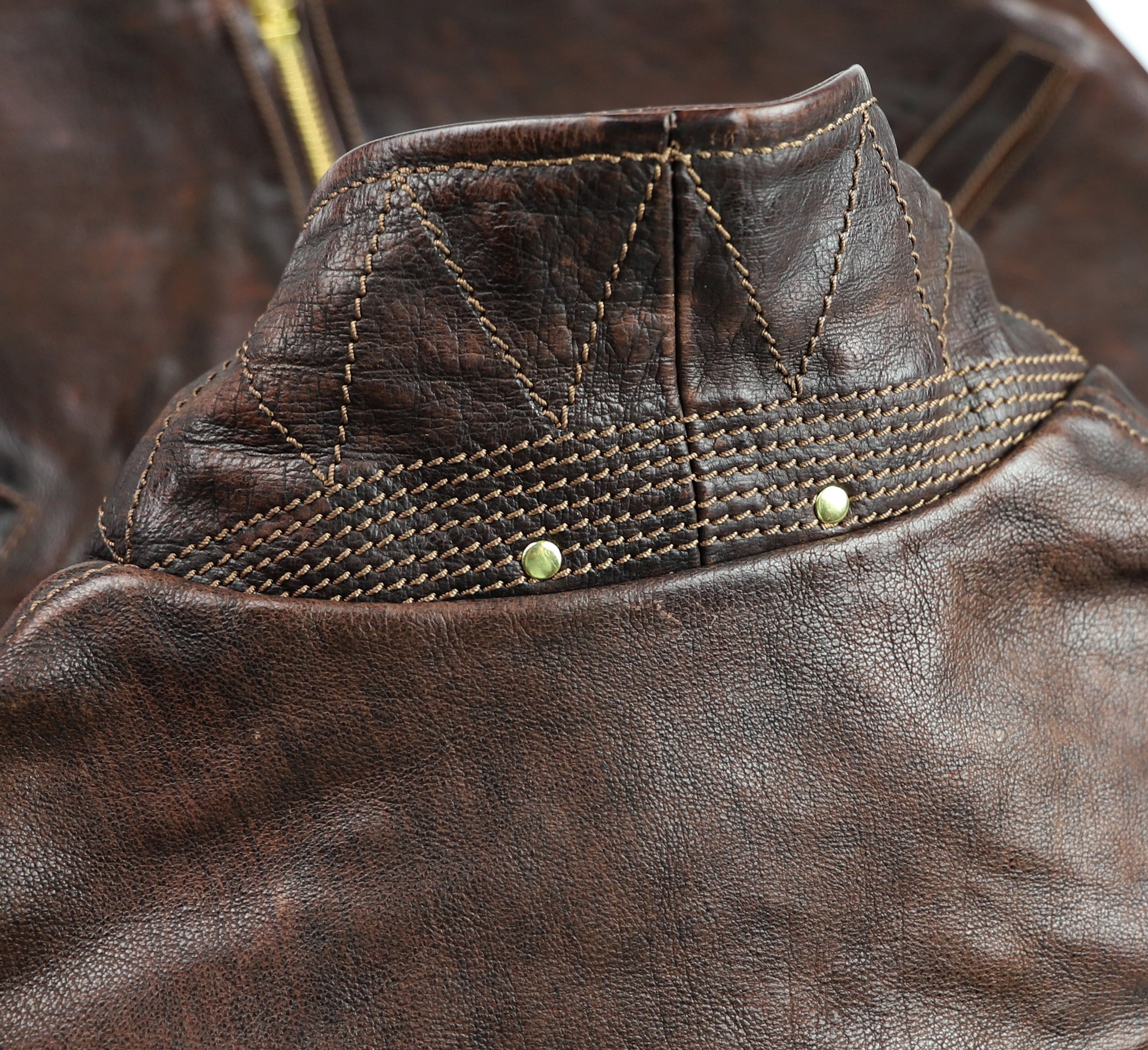 Thedi Memphis Half Belt, size 3XL, Hand Dyed Cocoa Toscano Buffalo