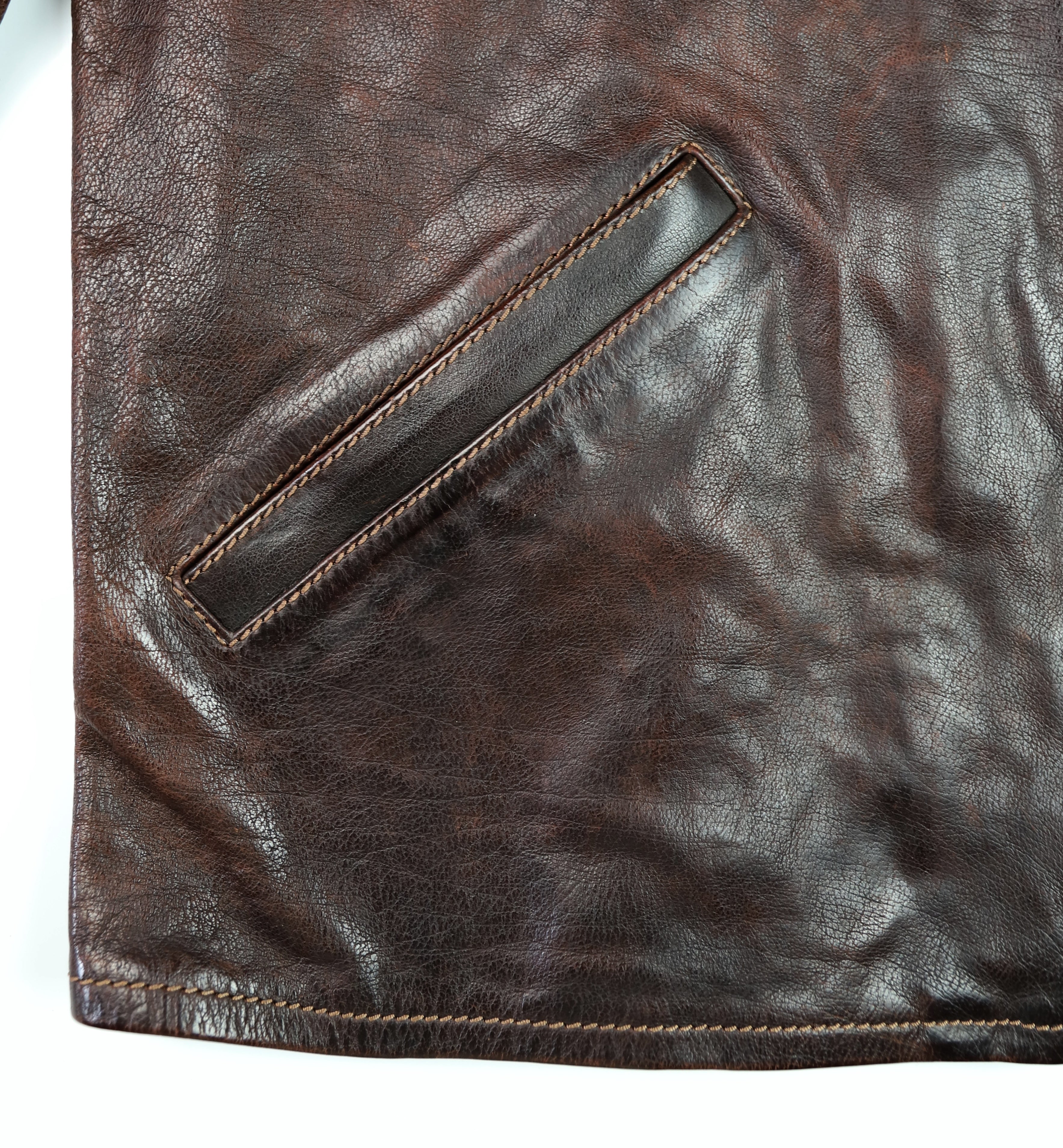 Thedi Memphis Half Belt, size 3XL, Hand Dyed Cocoa Toscano Buffalo