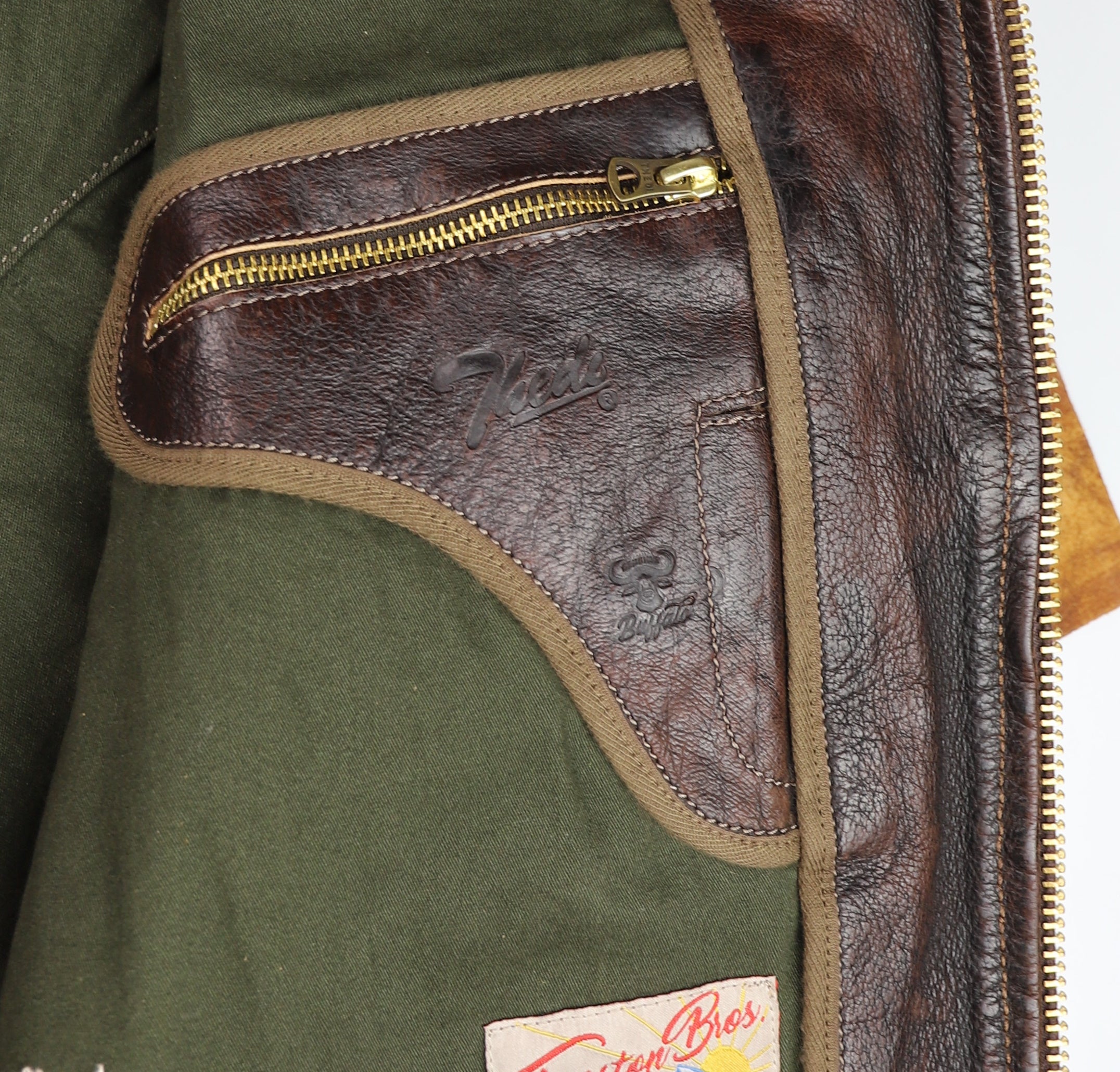 Thedi Memphis Half Belt, size 3XL, Hand Dyed Cocoa Toscano Buffalo